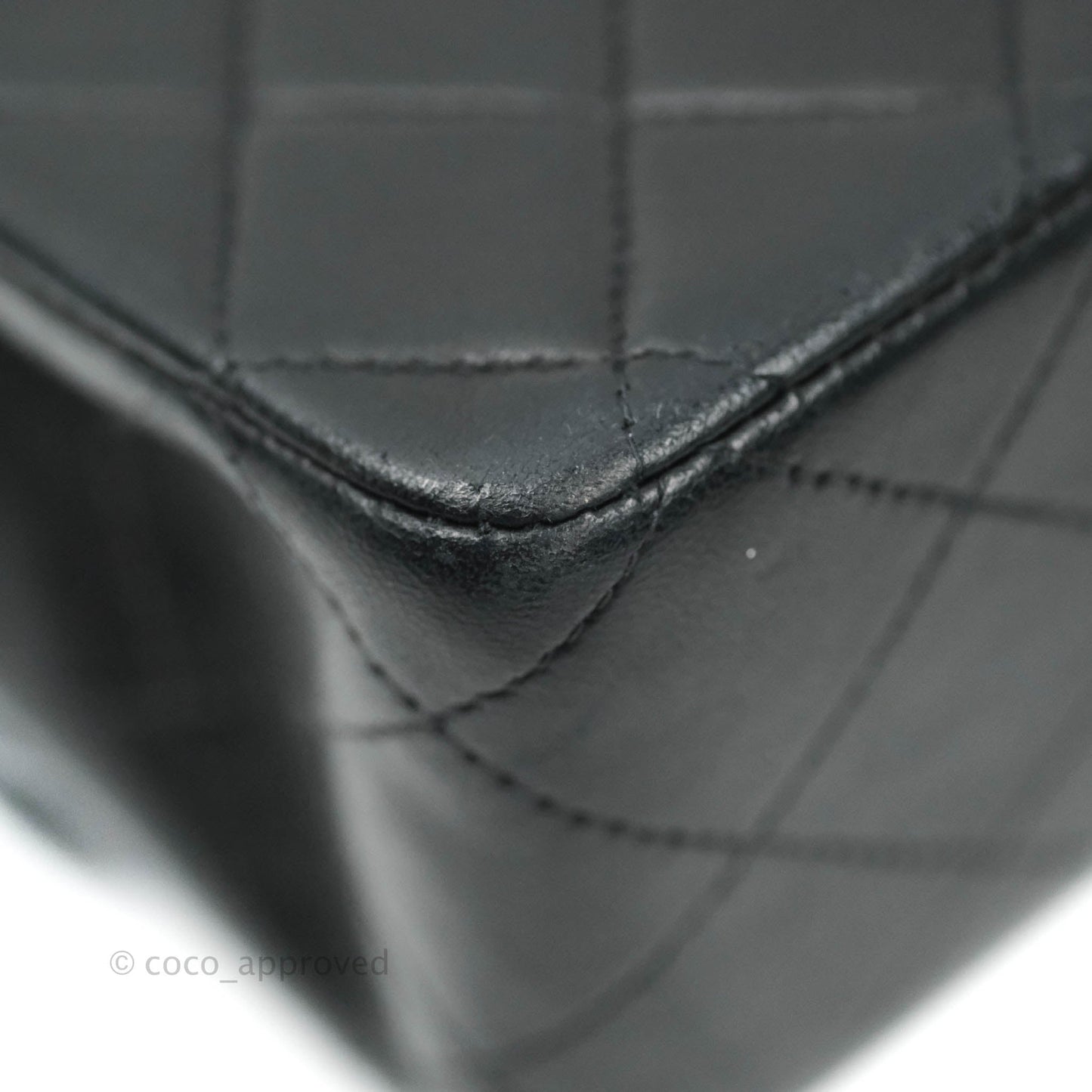 Chanel Classic Vintage Double Flap M/L Black Lambskin 24K Gold Hardware
