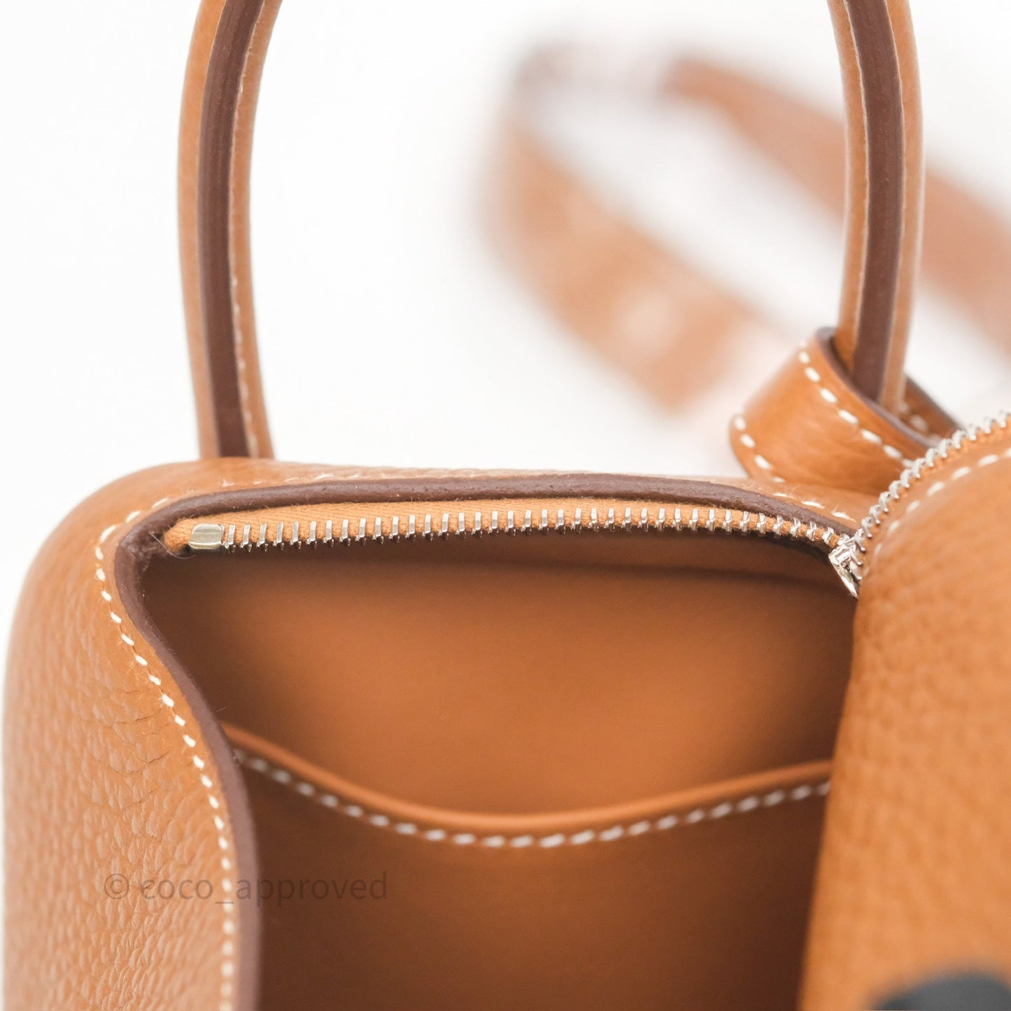 Hermès Mini Lindy 20 Gold 37 Clemence Palladium Hardware