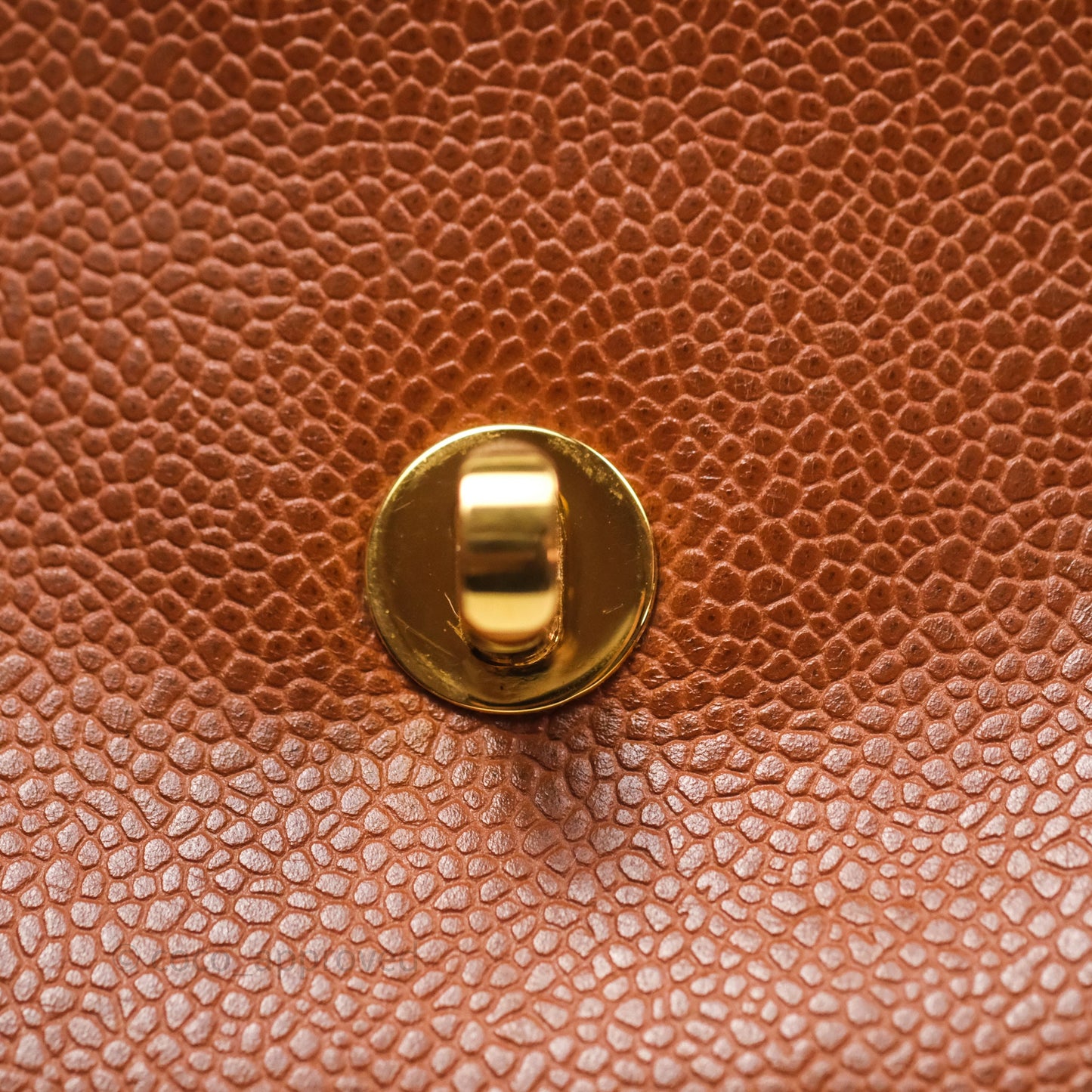 Chanel Vintage Tote Caramel Caviar 24K Gold Hardware