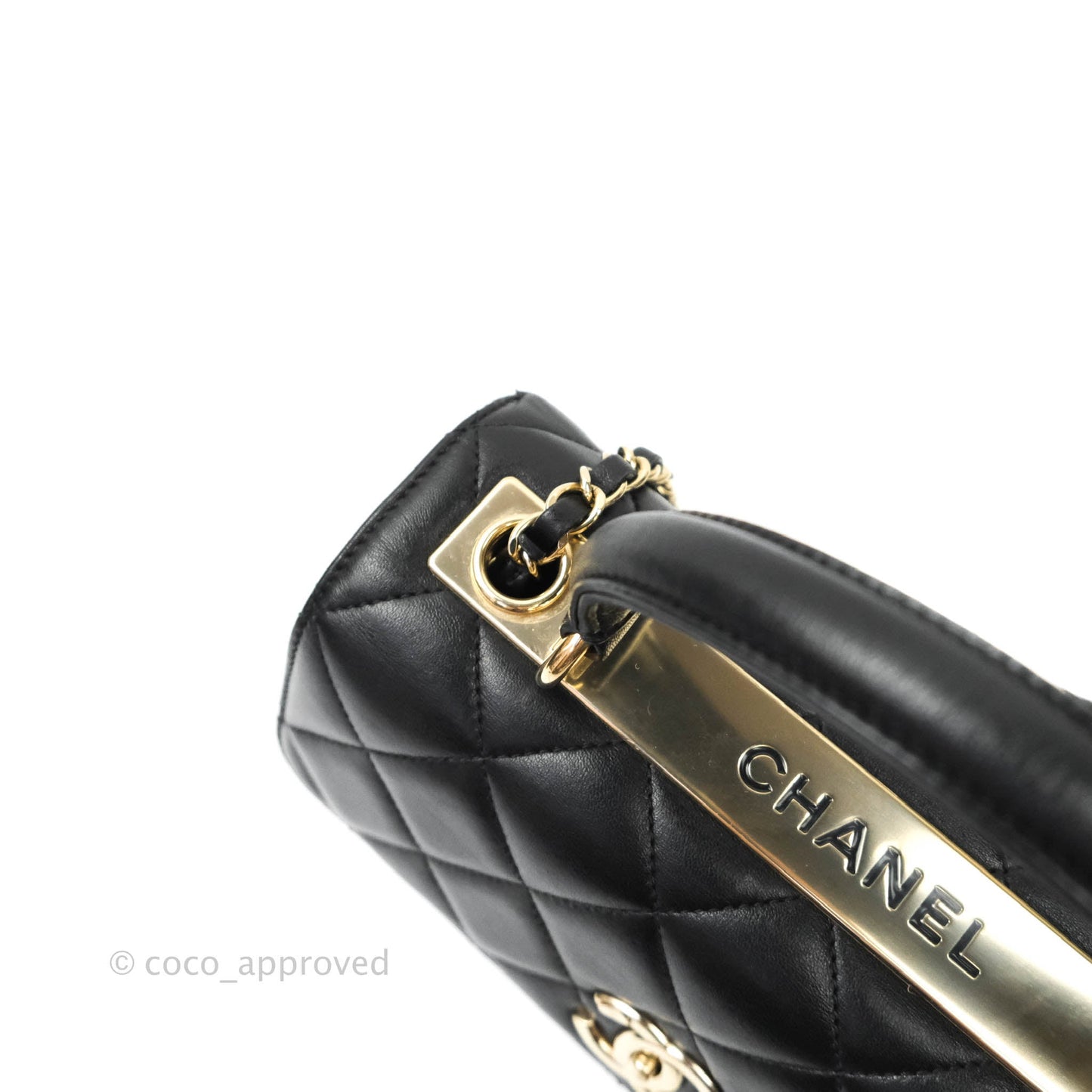 Chanel Trendy CC Small Black Lambskin Gold Hardware