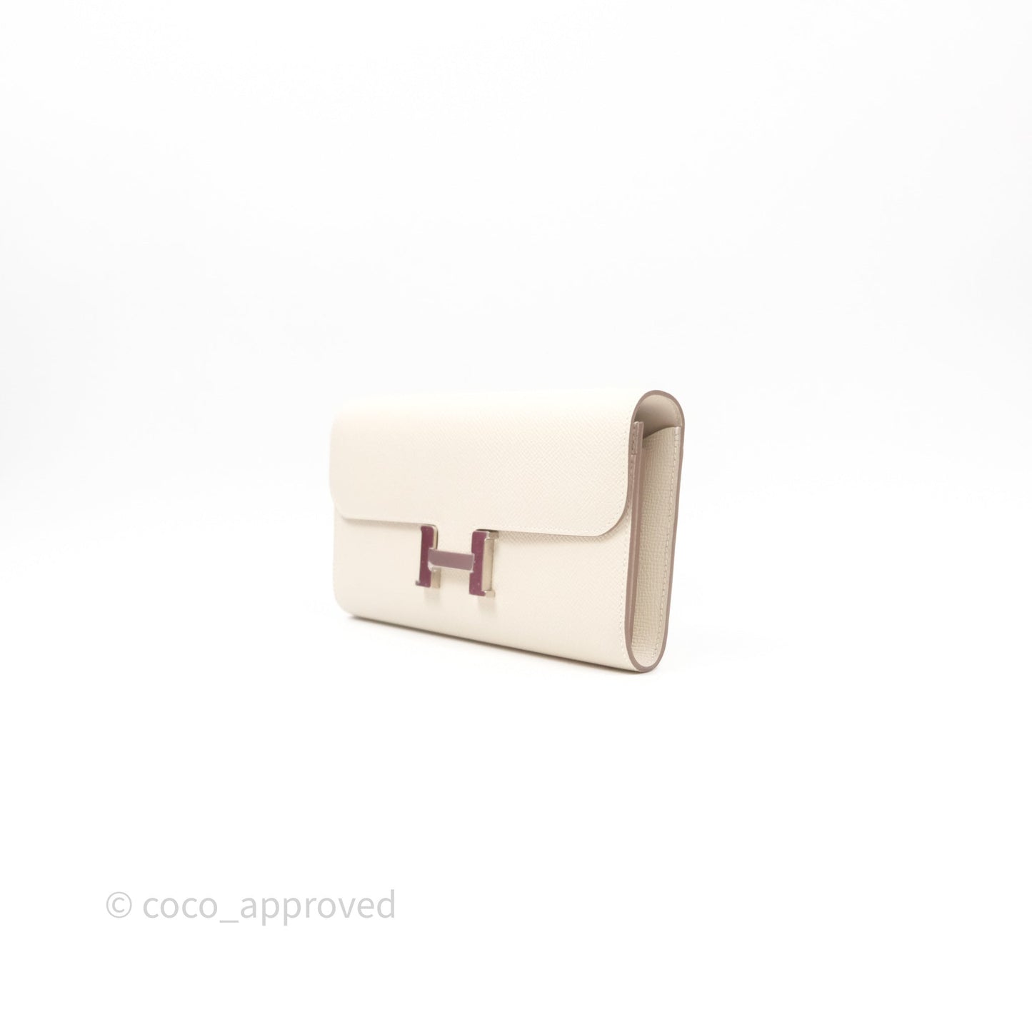 Hermès Constance To Go Wallet Craie 10 Epsom Palladium Hardware