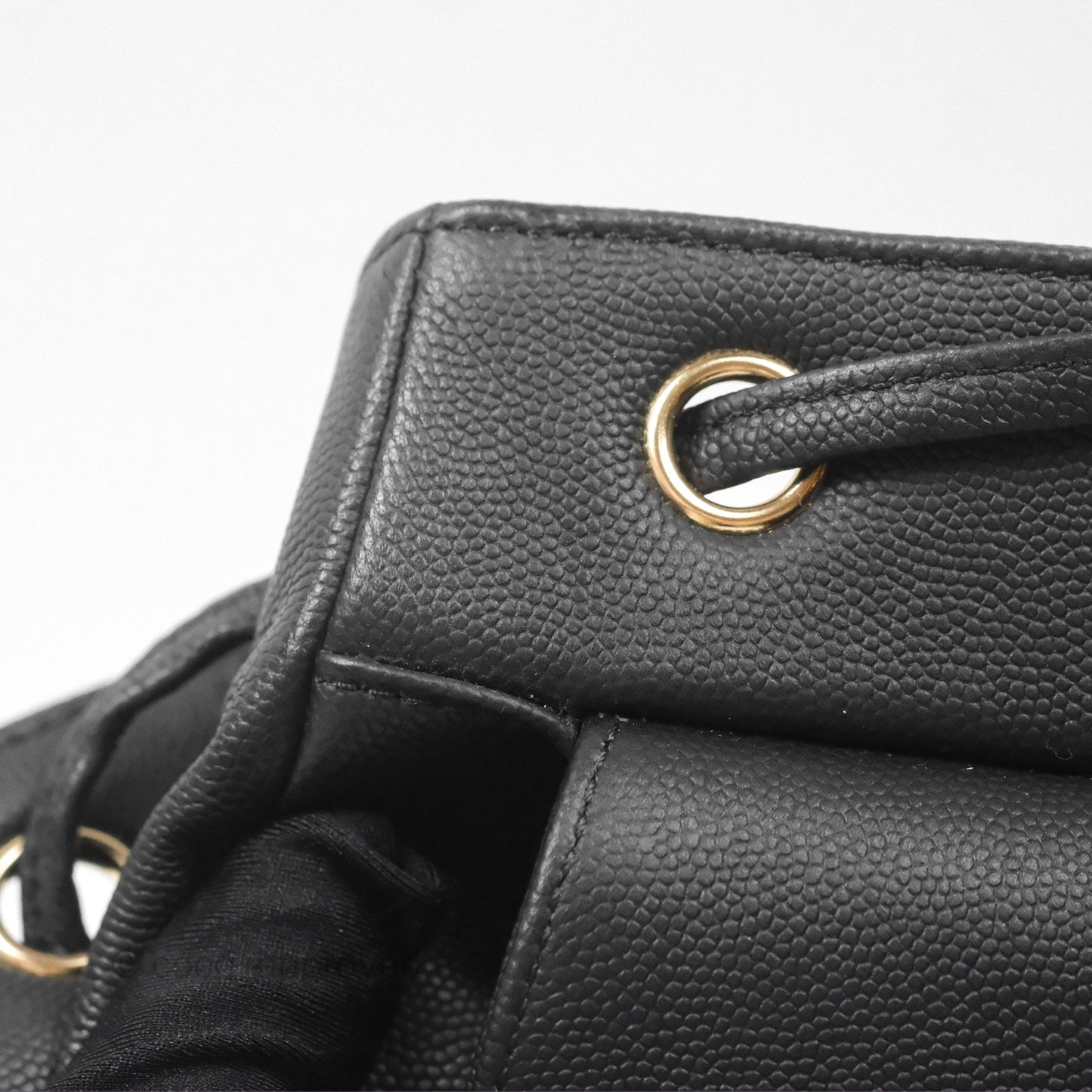 Chanel Quilted Business Affinity Backpack Black Caviar Gold Hardware