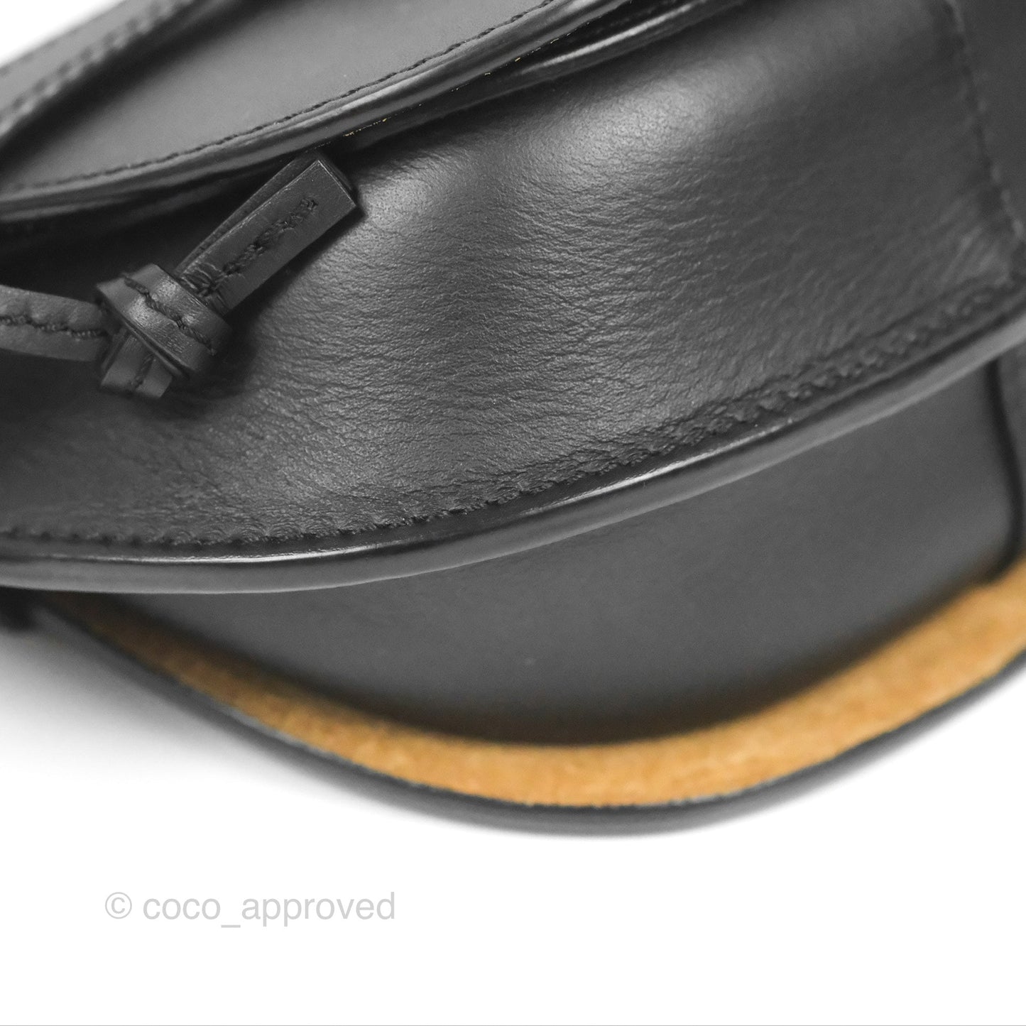 Loewe Mini Gate Dual Bag in Soft Calfskin & Jacquard Strap Black