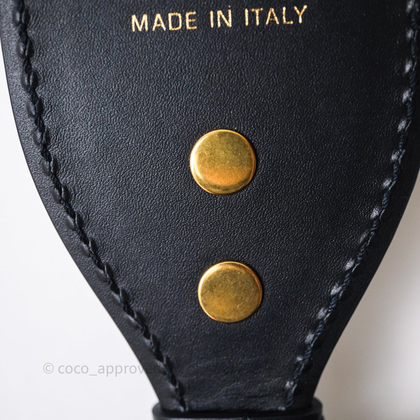 Christian Dior Navy 'Christian Dior Paris' Embroidery Shoulder Strap