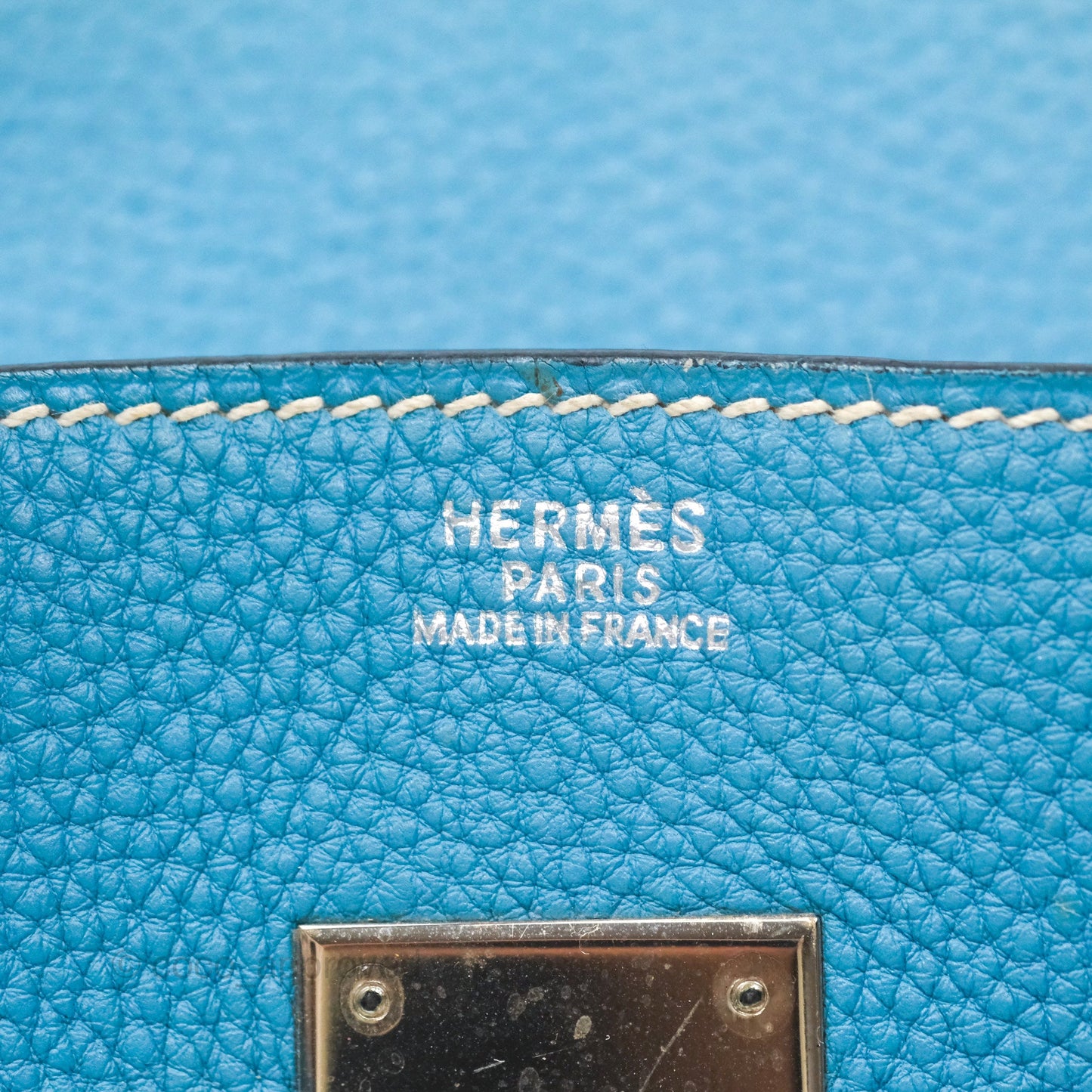 Hermès Birkin 30 Blue Jean Togo Palladium Hardware