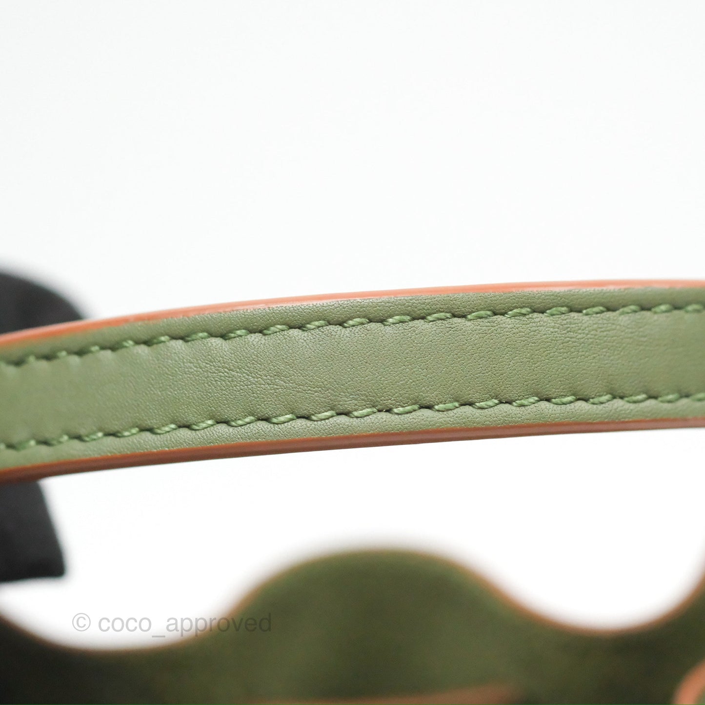 Loewe Mini Balloon Bucket Bag Green Calfskin