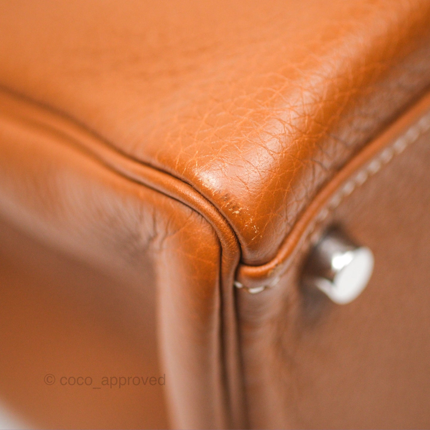 Hermès Kelly 32 Retourne Gold Togo Palladium Hardware