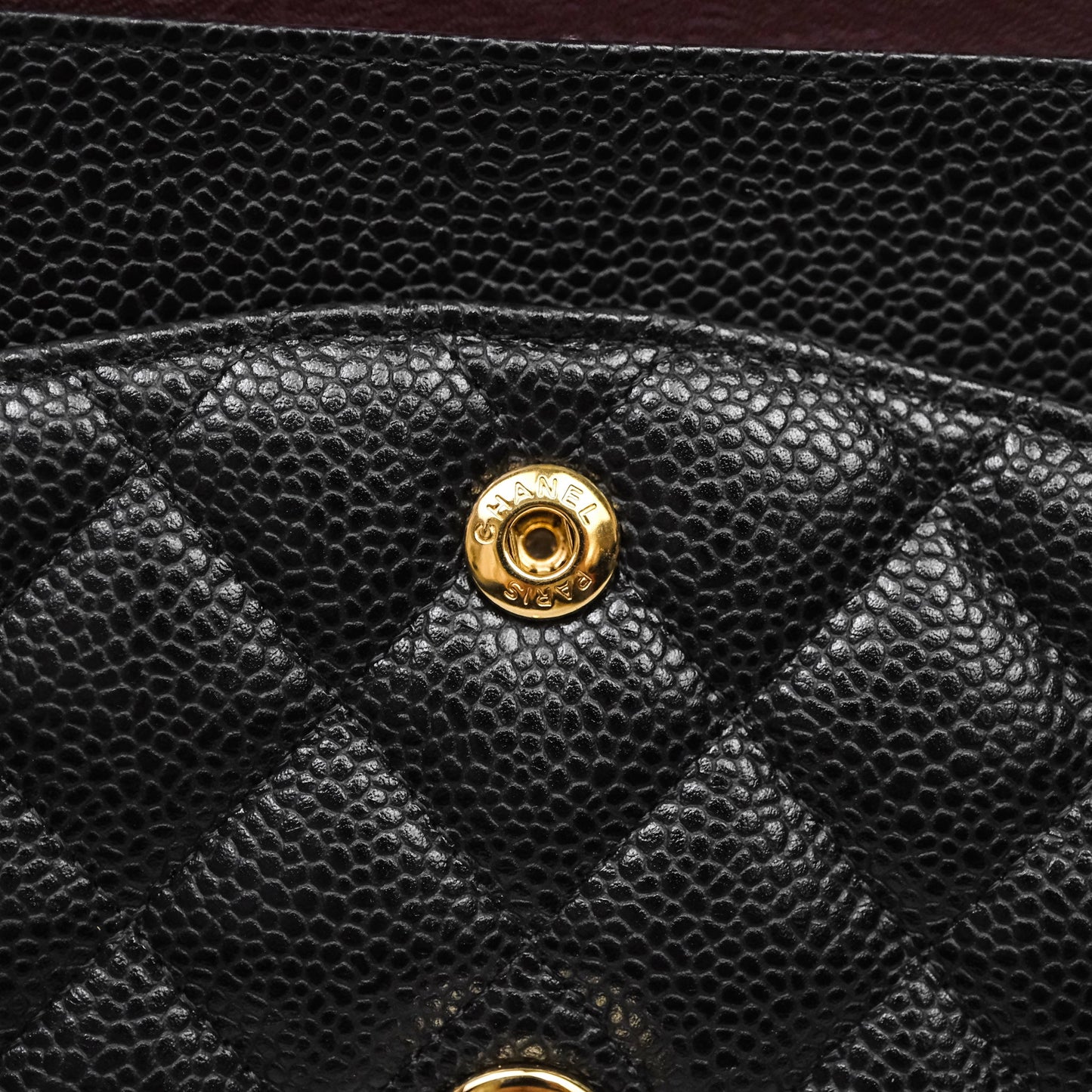 Chanel Classic Medium Flap Quilted Black Caviar Gold Hardware