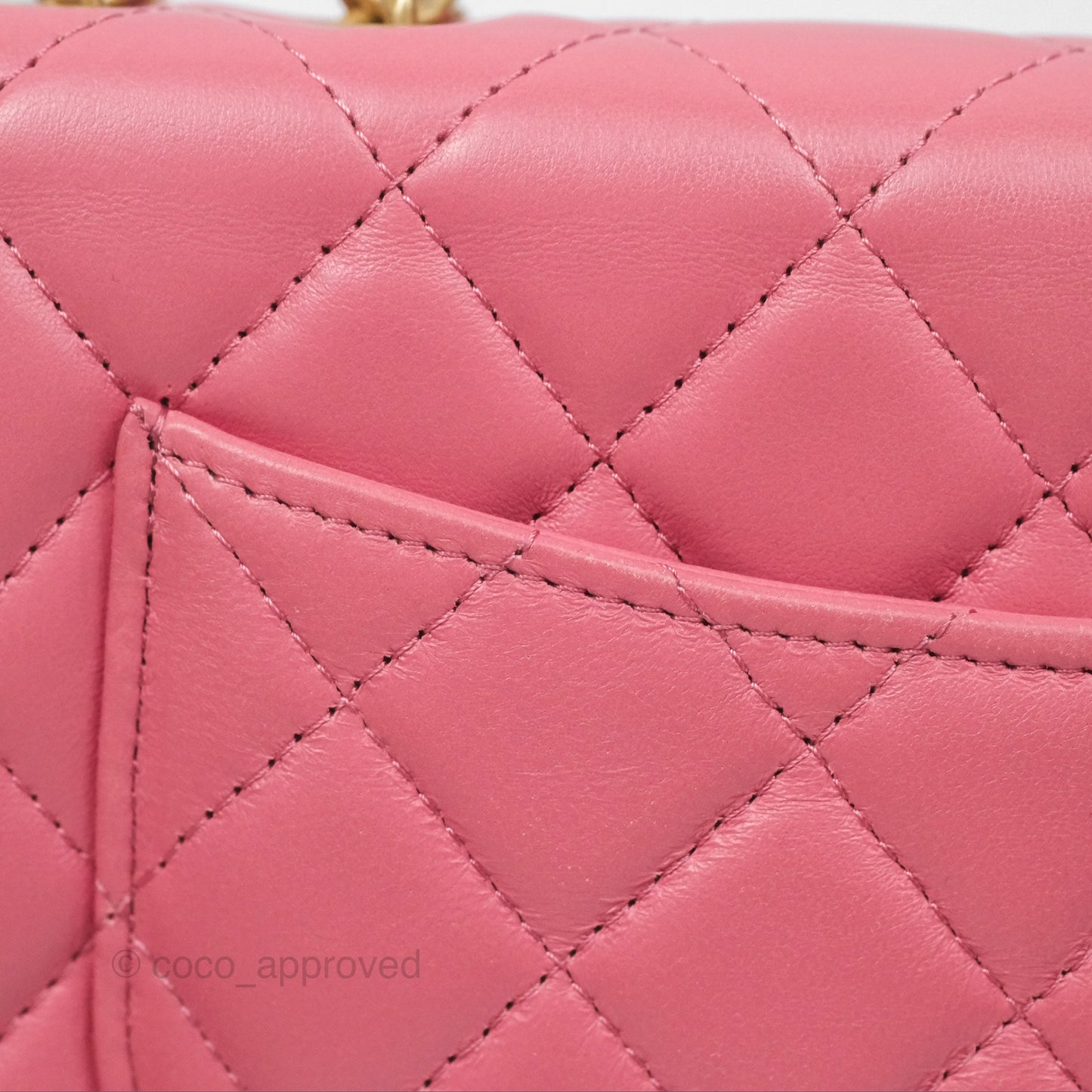 Chanel All Slide Wallet on Chain WOC Adjustable Chain Quilted Pink Lambskin
