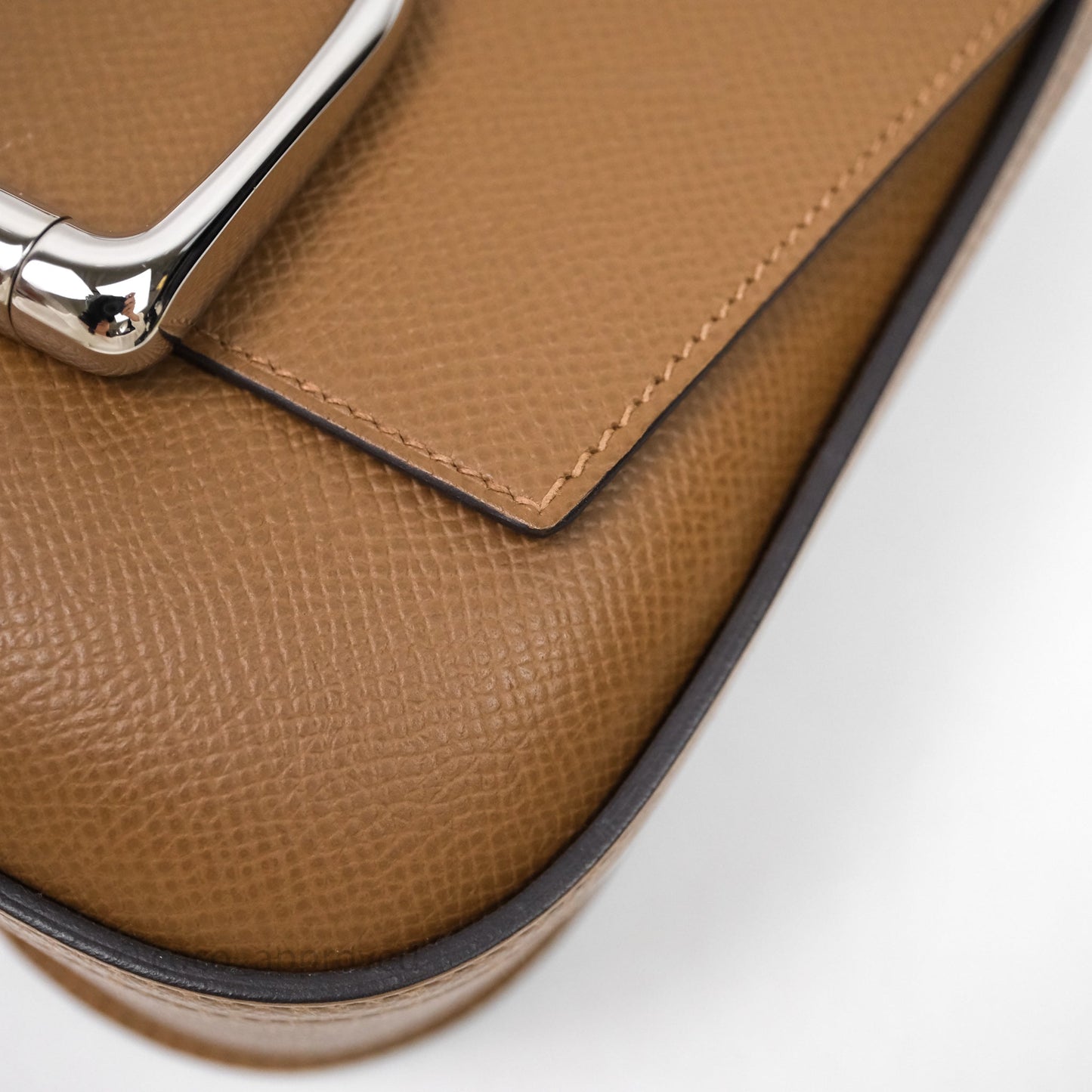Hermès Della Cavalleria Mini Bag Alezan 3G Epsom Palladium Hardware