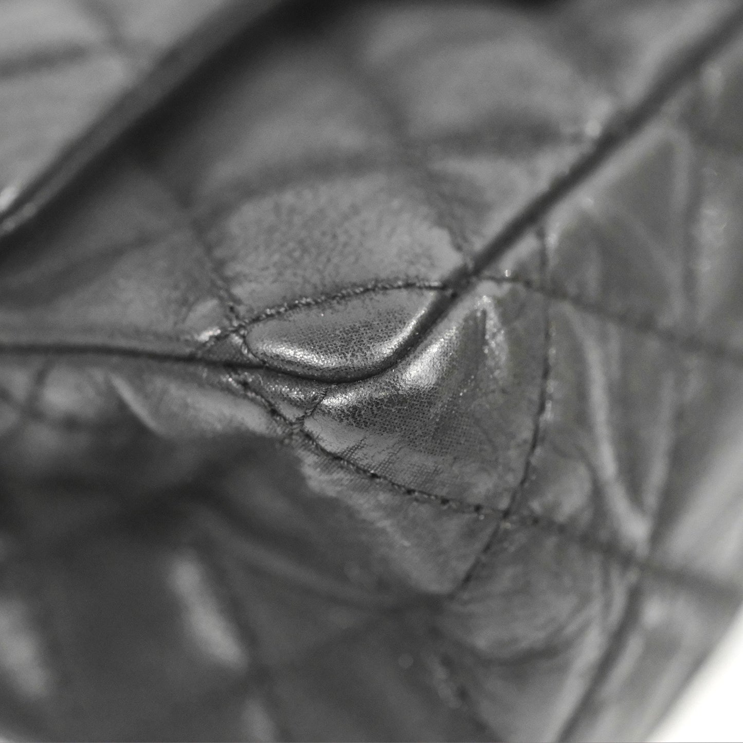Chanel Mini Reissue 224 Double Flap Black Iridescent Calfskin Ruthenium Hardware