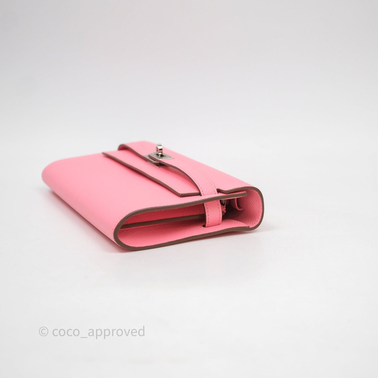 Hermès Kelly To Go Wallet Rose Confetti Epsom Palladium Hardware