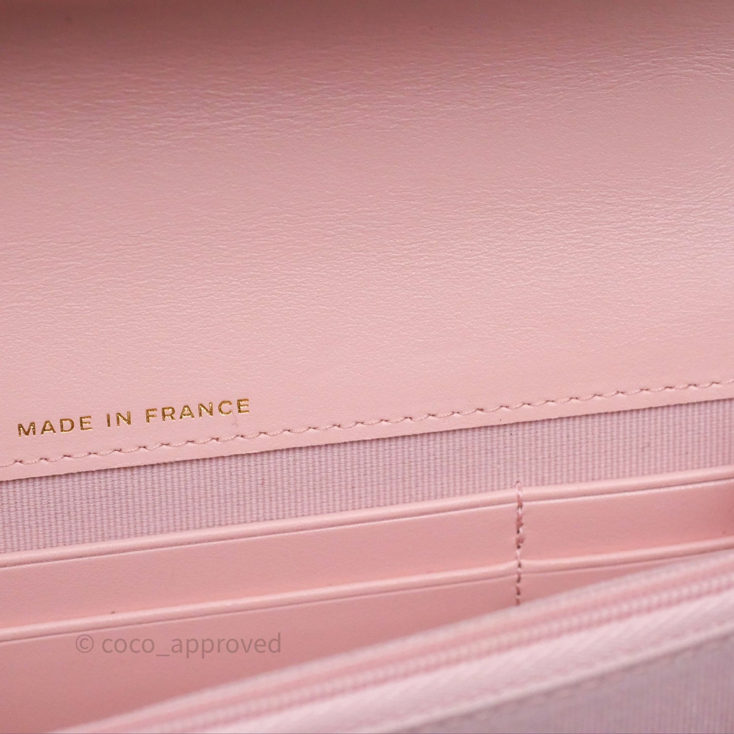 Chanel Clutch with Chain Caviar Pink Gold Hardware