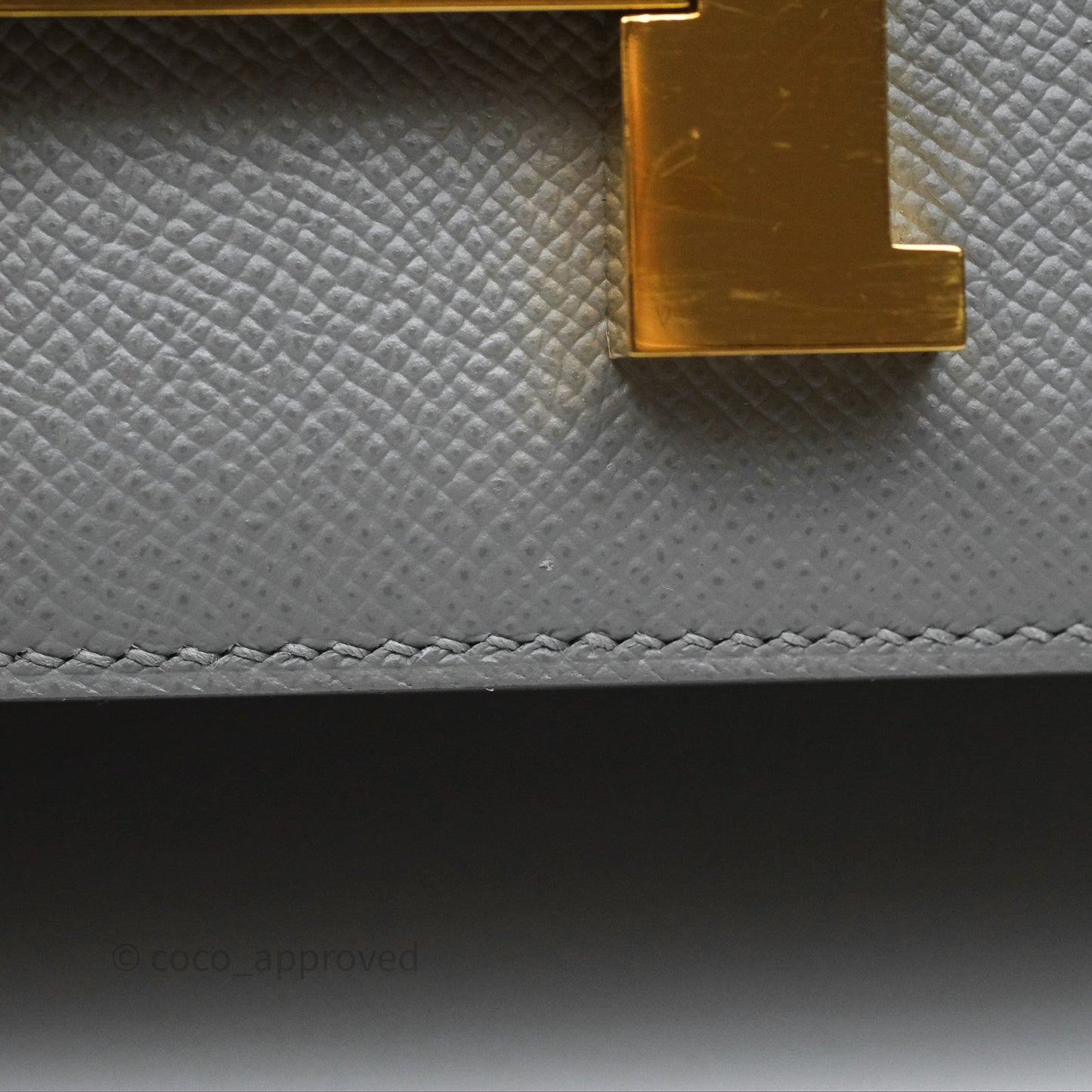 Hermès Constance 24 Gris Mouette 4Z Epsom Gold Hardware