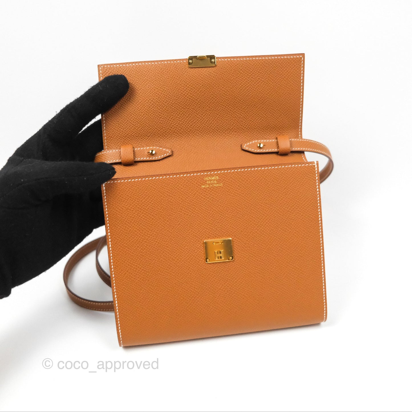 Hermès Clic 16 Wallet On Chain Gold Epsom Gold Hardware