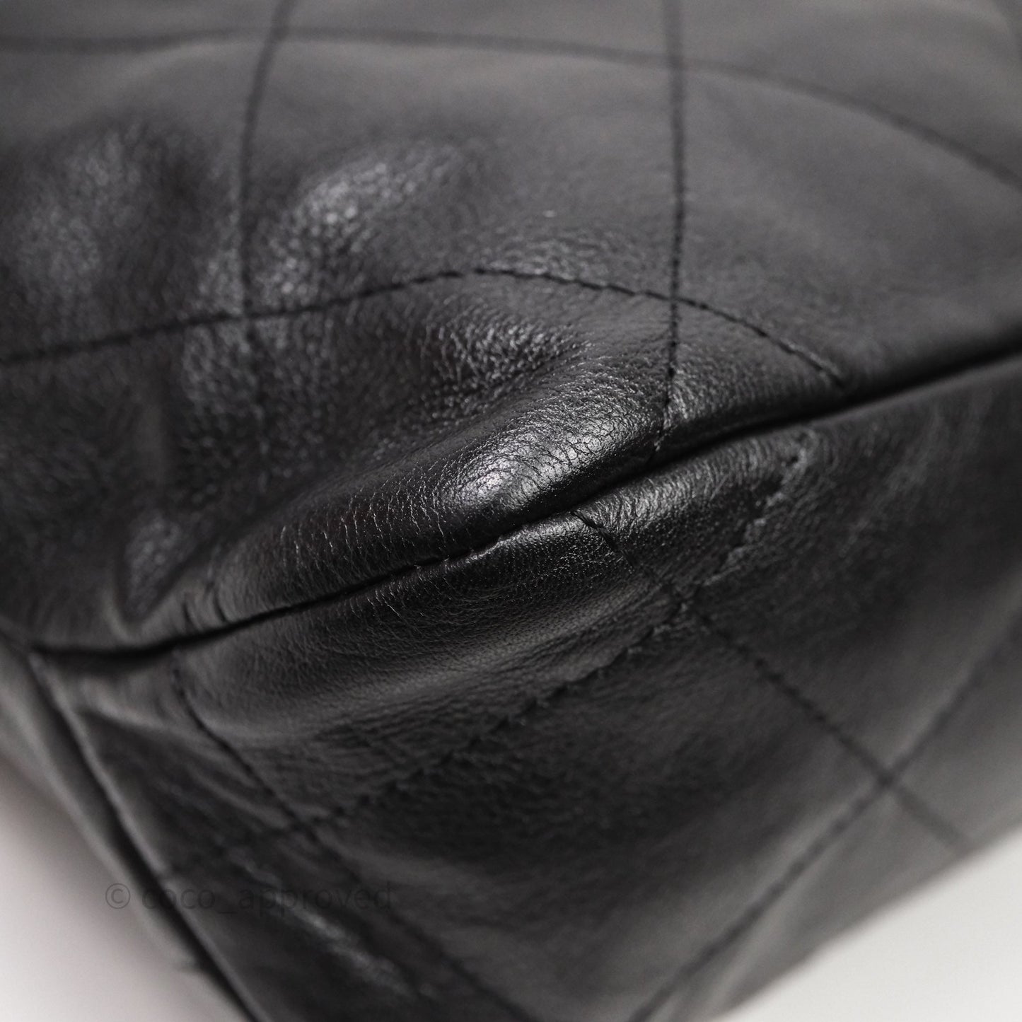 Chanel Hobo Bag Black Calfskin Aged Gold Hardware