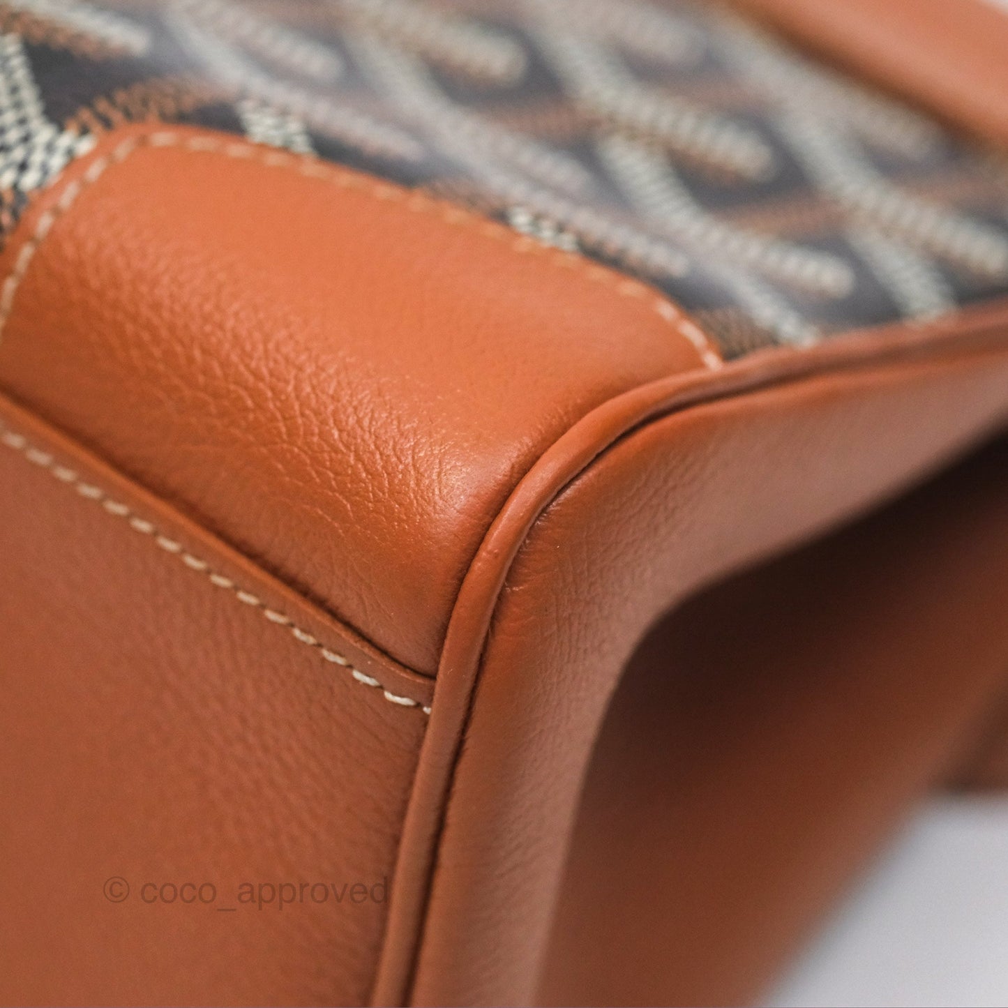 Goyard Saïgon Mini Bag Tan Goyardine Canvas/Chevroches Calfskin