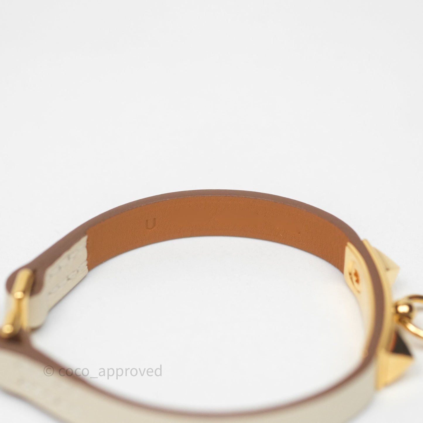 Hermès Rivale Mini Bracelet Nata Swift Gold Hardware