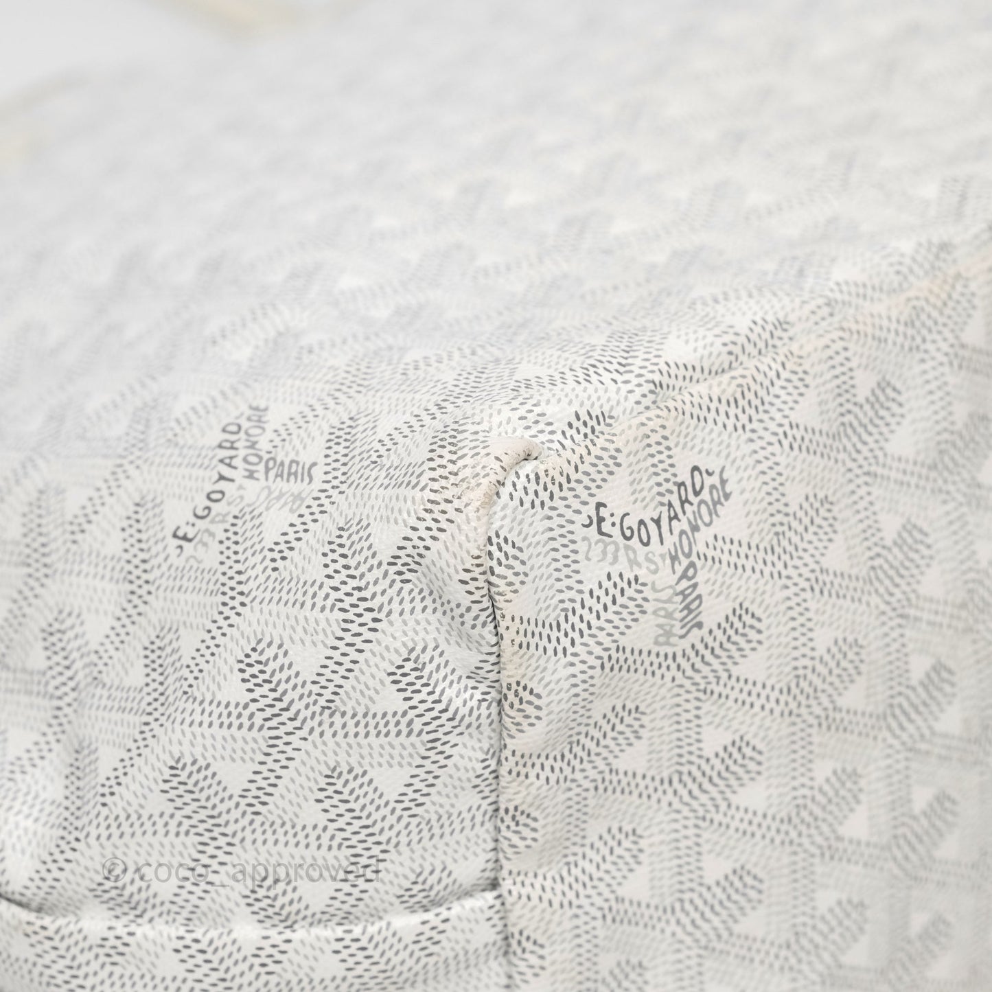 Goyard St Louis Tote PM White