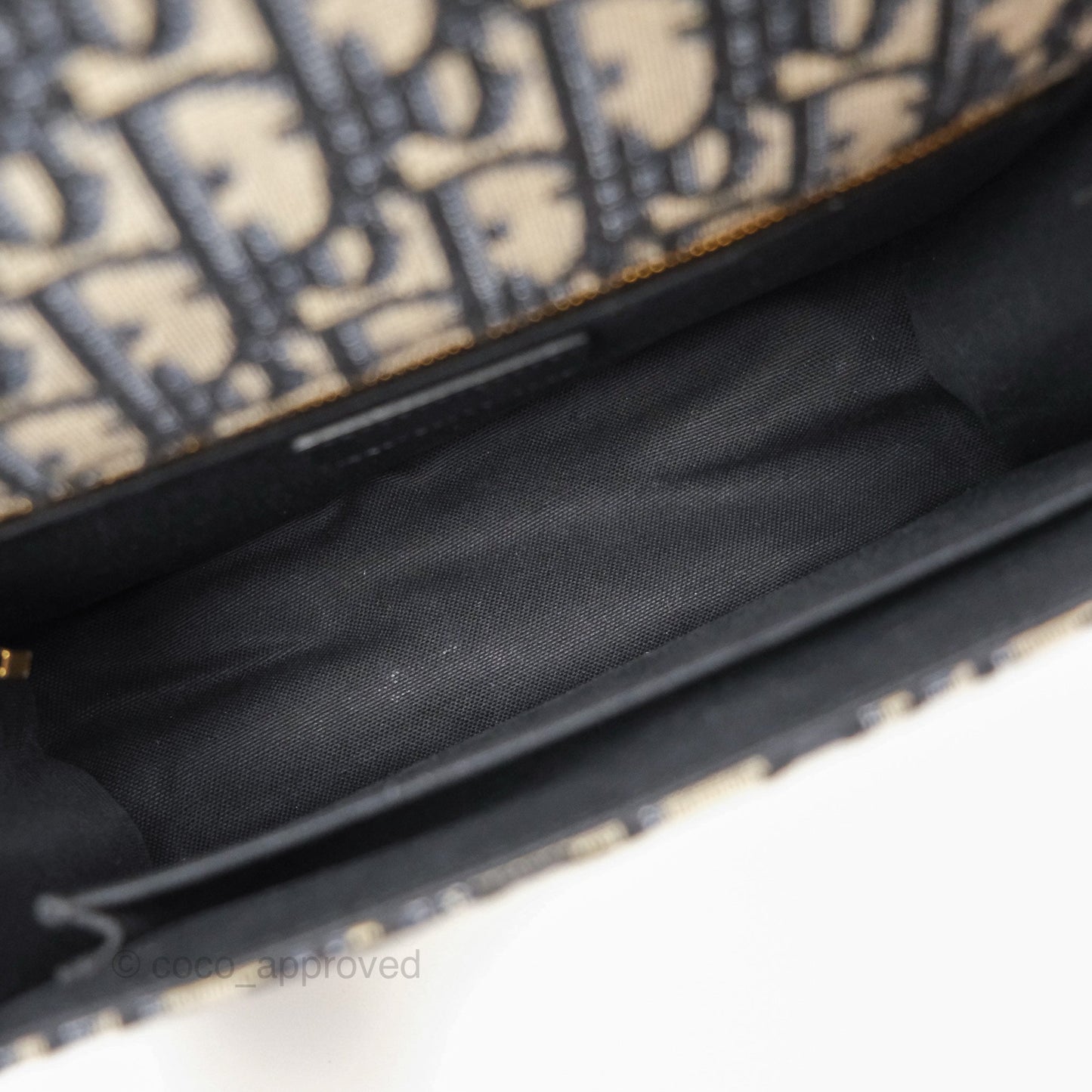 Christian Dior 30 Montaigne with Chain Blue Dior Oblique Jacquard