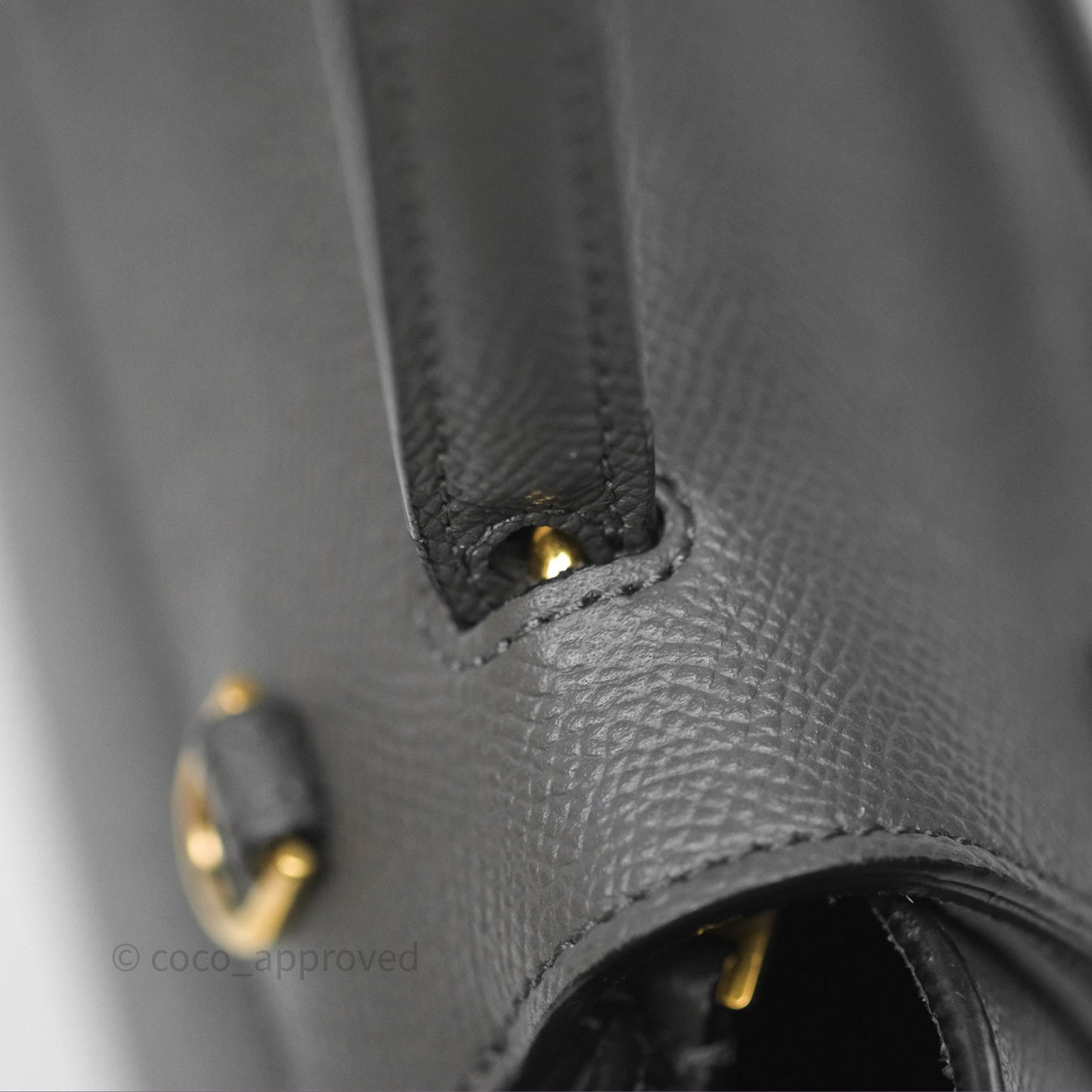 Celine Pico Belt Bag Grey Grained Calfskin Gold Hardware