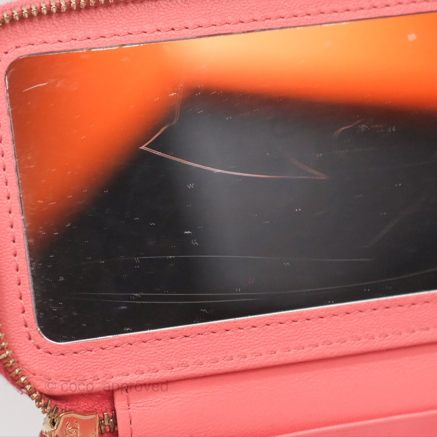 Chanel Vanity Rectangular Top Handle Pink Lambskin Gold Hardware