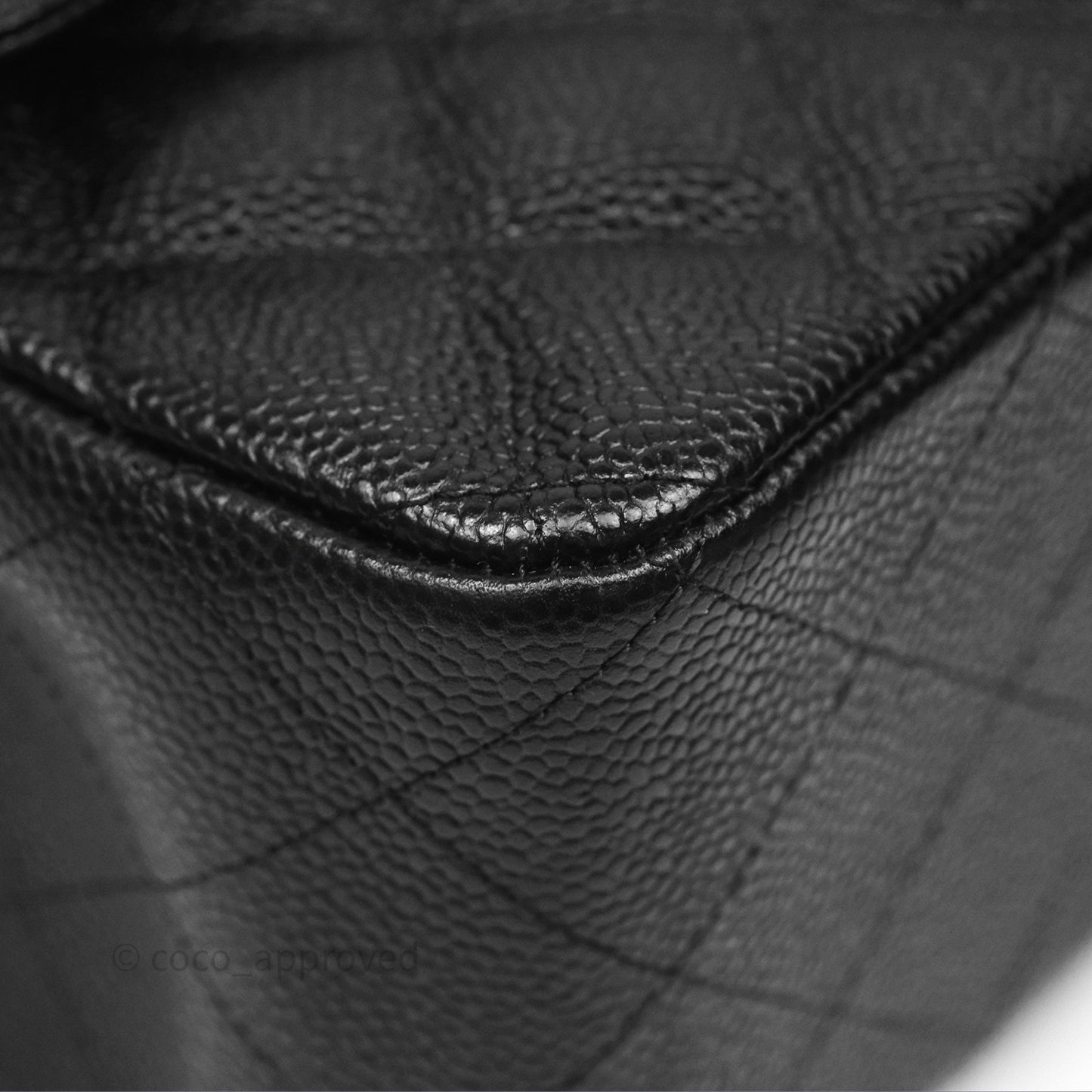 Chanel Jumbo Double Flap Black Caviar Silver Hardware⁣⁣