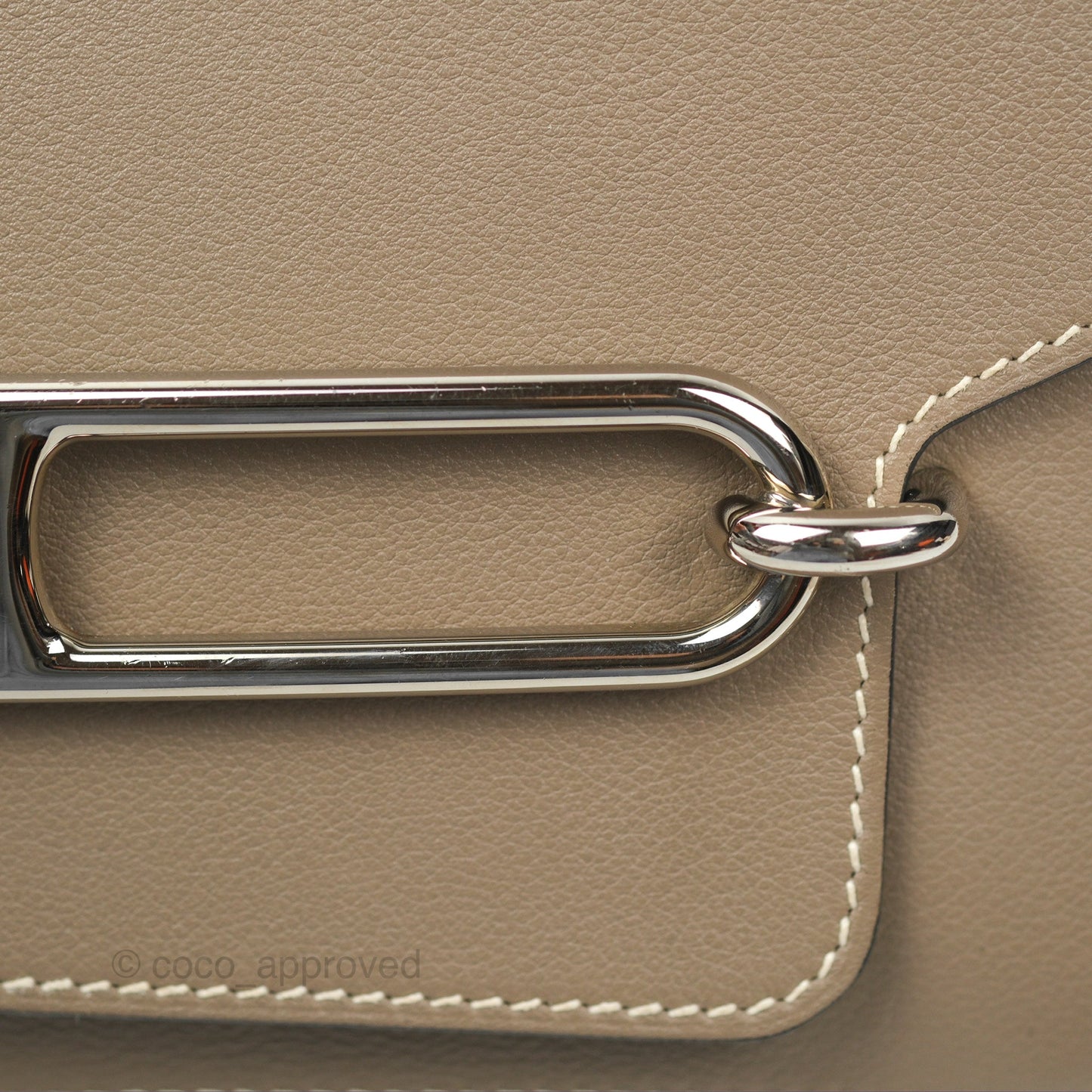 Hermès Roulis 23 Etoupe Evercolor Palladium Hardware