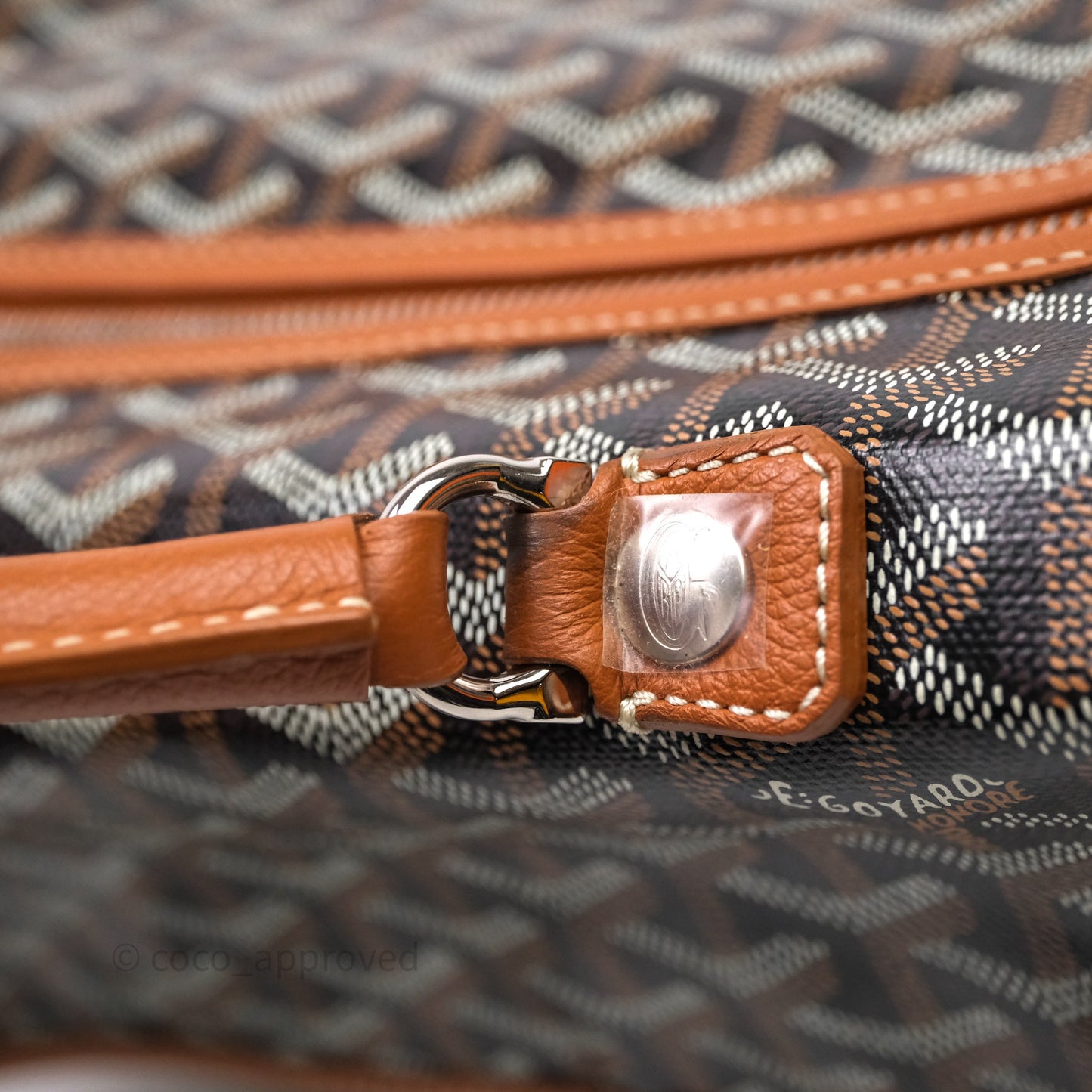 Goyard Saint Léger Backpack Black/ Tan