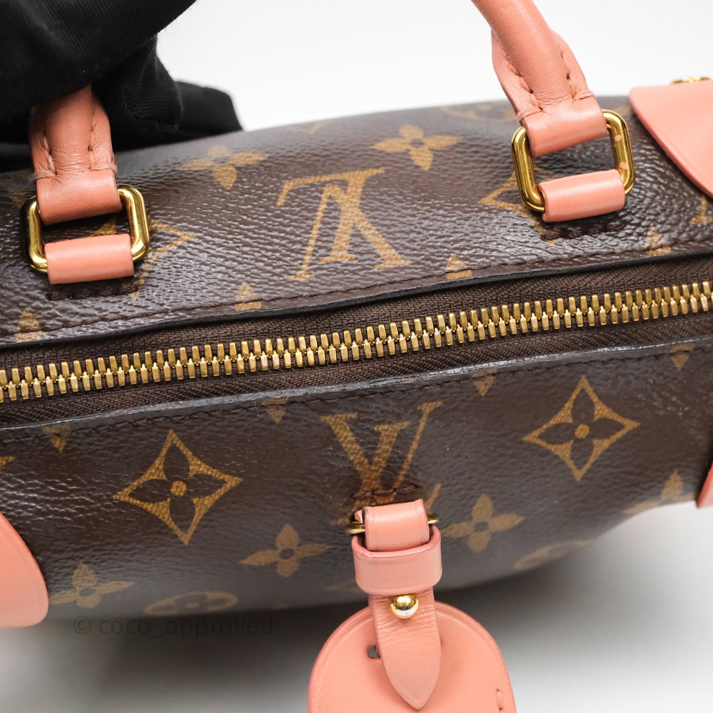 Louis Vuitton Petite Malle Souple Pink Monogram Canvas