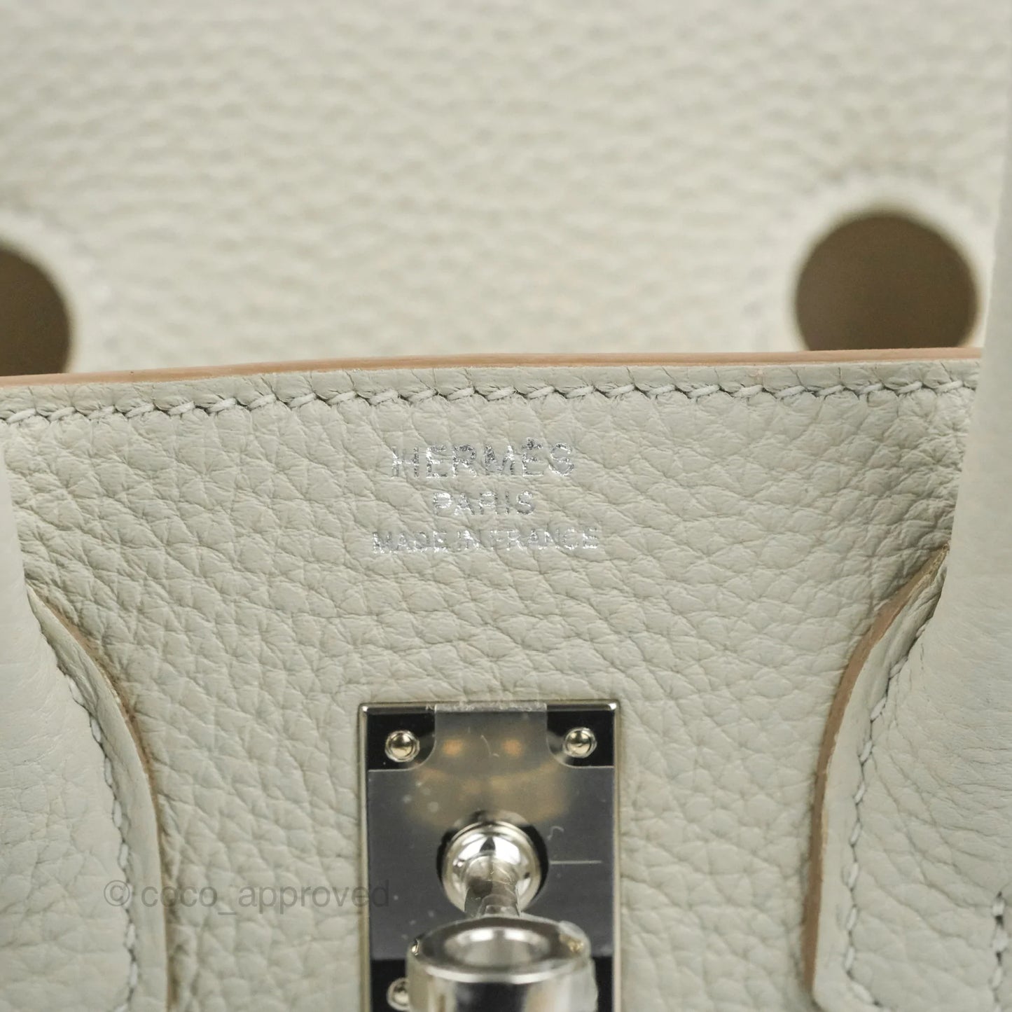 Hermes Birkin 25 Gris Perle Togo 80 Palladium Hardware