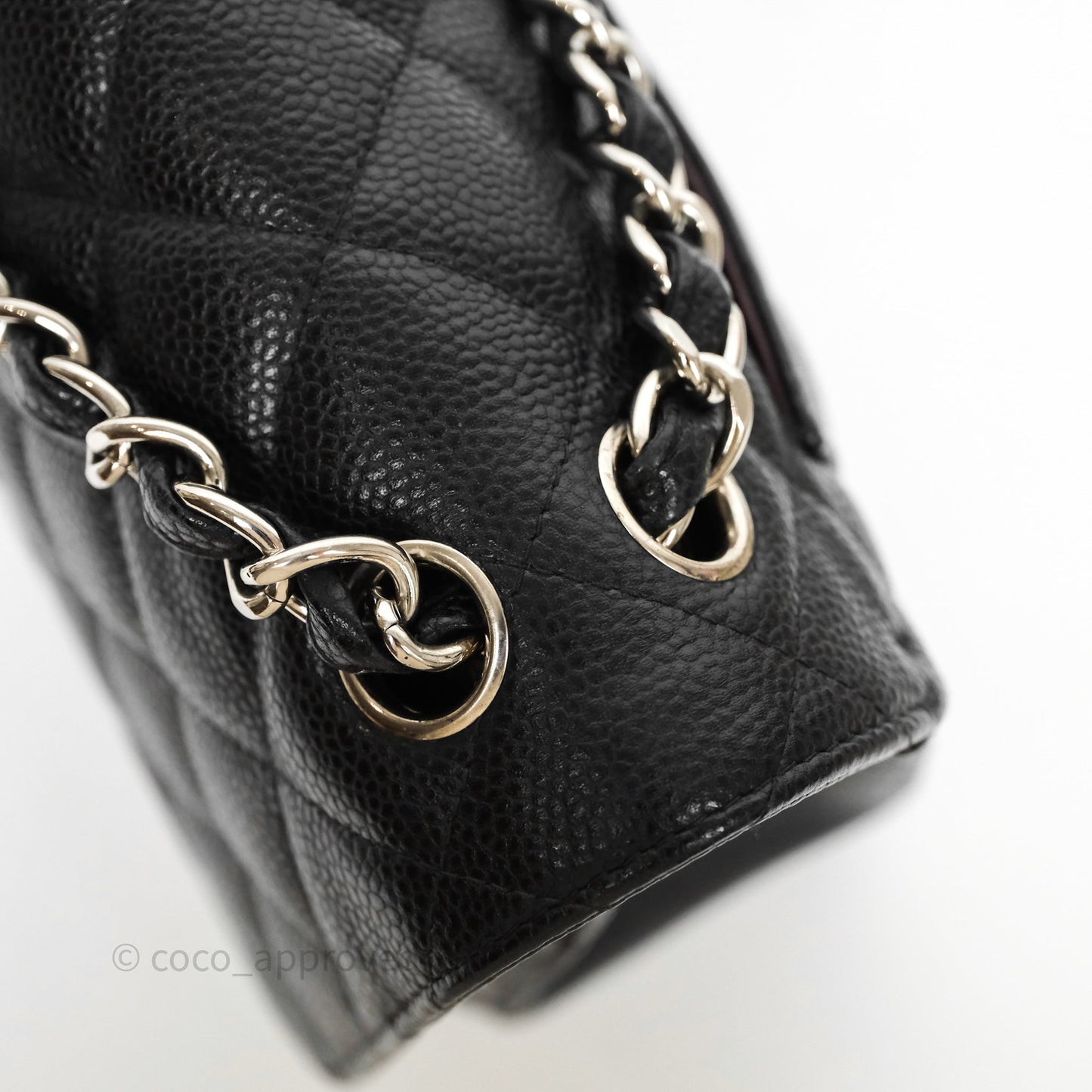 Chanel Jumbo Double Flap Black Caviar Silver Hardware⁣⁣