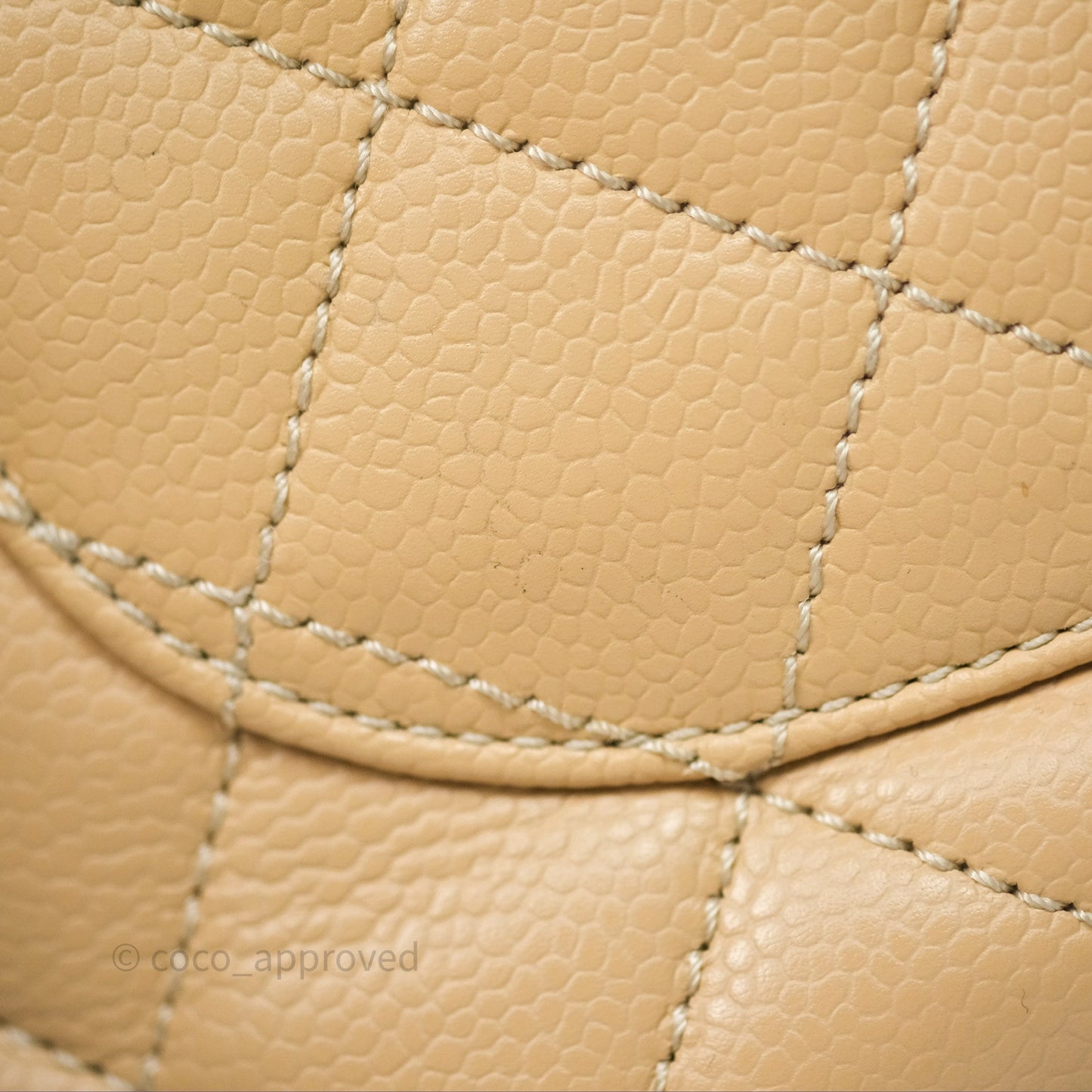 Chanel GST Beige Caviar Gold Hardware