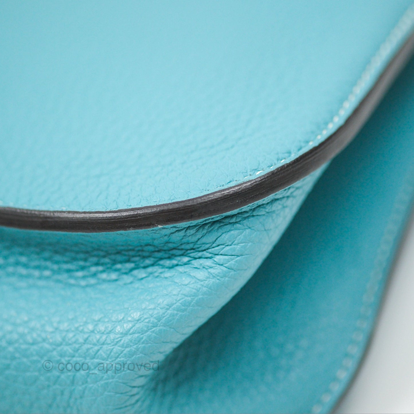 Hermès Halzan 31 Bleu Saint Cyr 3Z Clemence Palladium Hardware