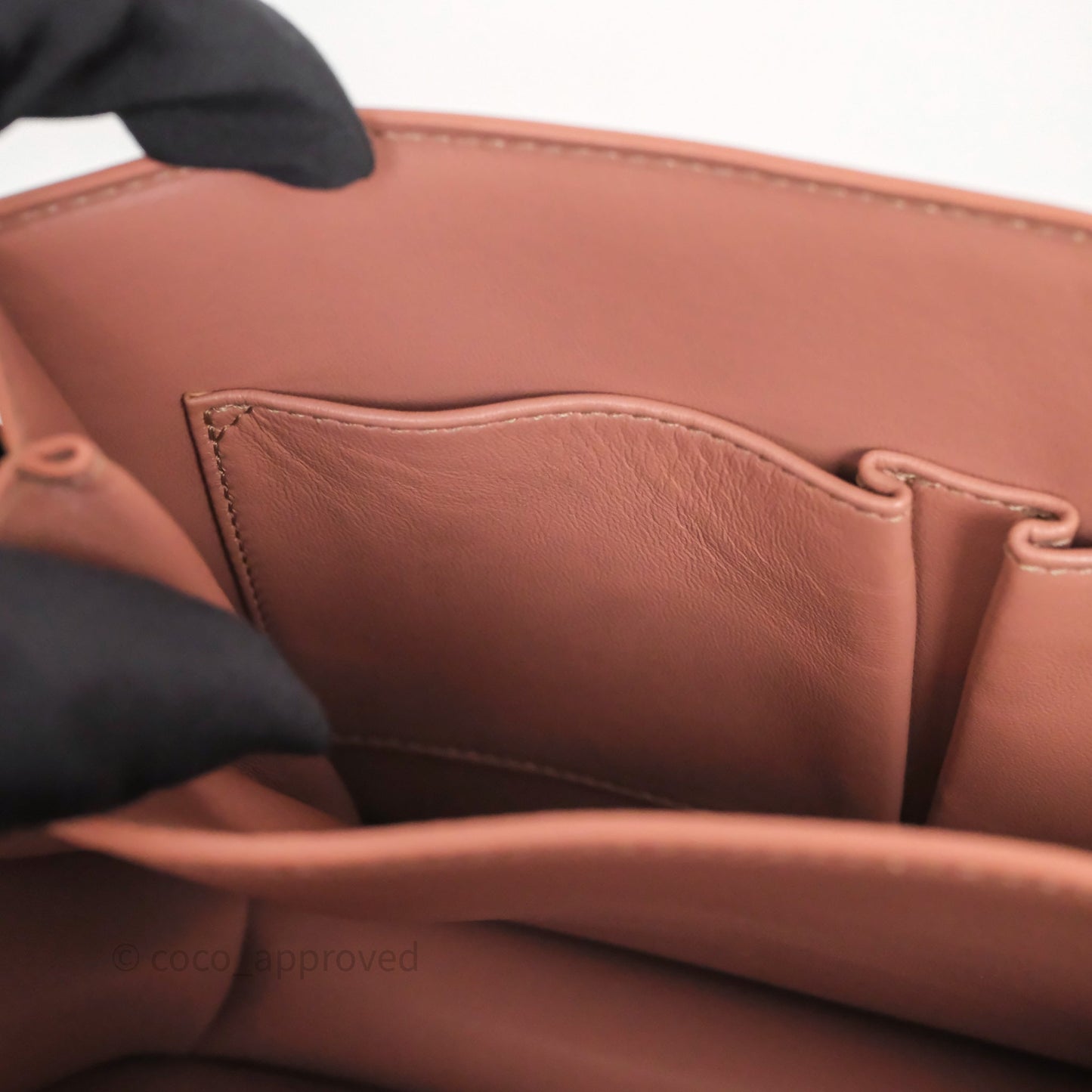 Celine Rose Box Medium Calfskin Bag Gold Hardware