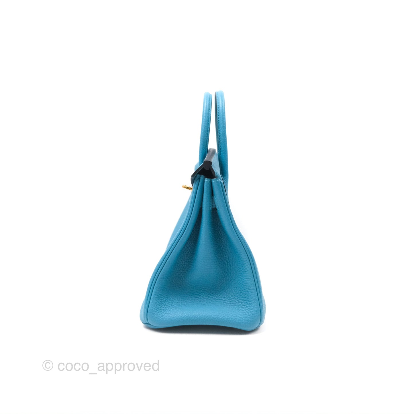 Hermès Birkin 25 Bleu Turquoise Togo Gold Hardware