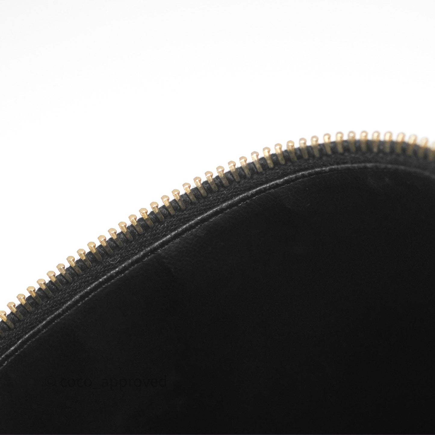 Chanel Vintage Vanity Case Black Caviar Gold Hardware