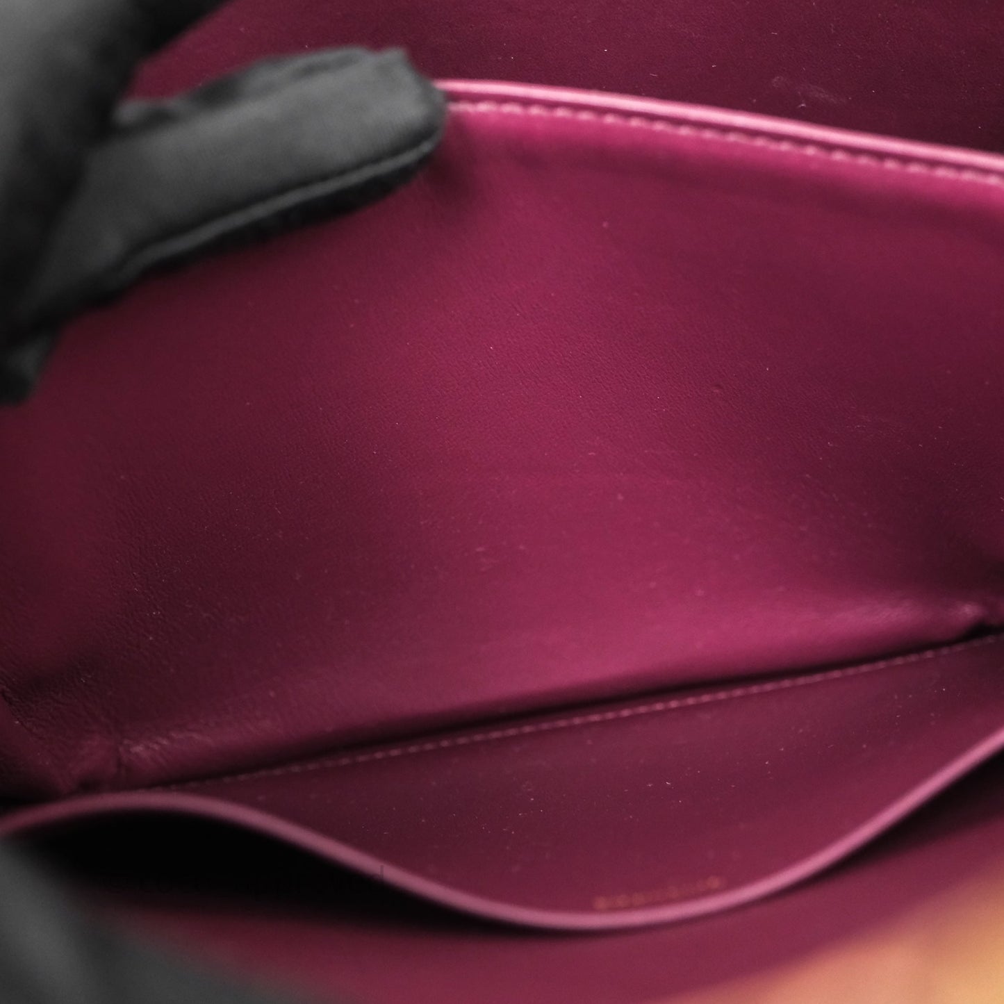 Celine Medium Triomphe Acai Burgundy Shiny Calfskin Gold Hardware