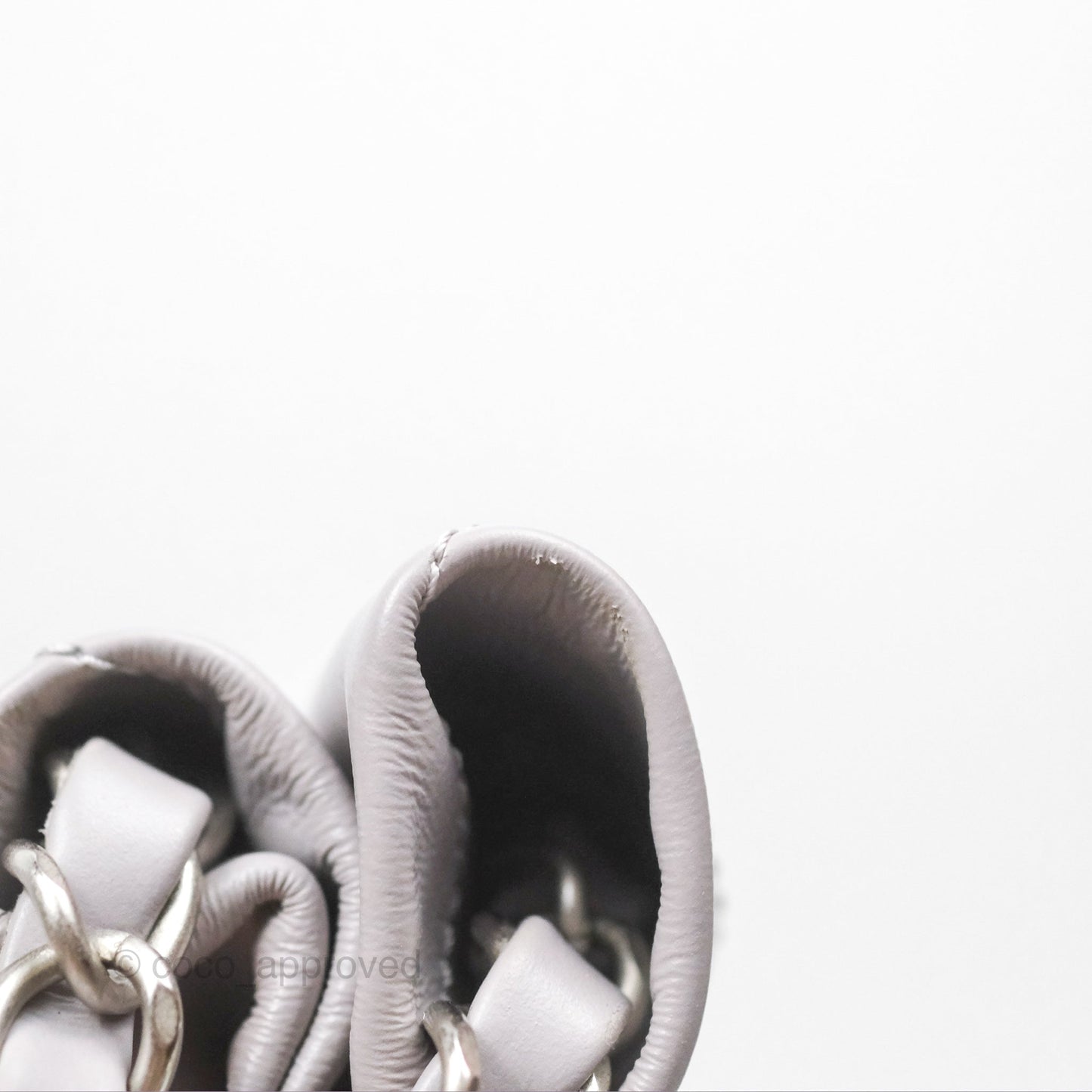 Chanel 22 Small Grey Aged Calfskin Matte Silver Hardware