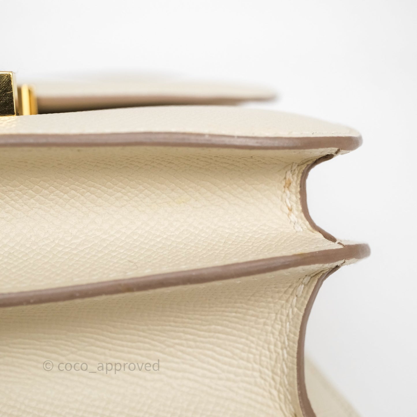 Hermès Constance 24 Craie 10 Epsom Gold Hardware
