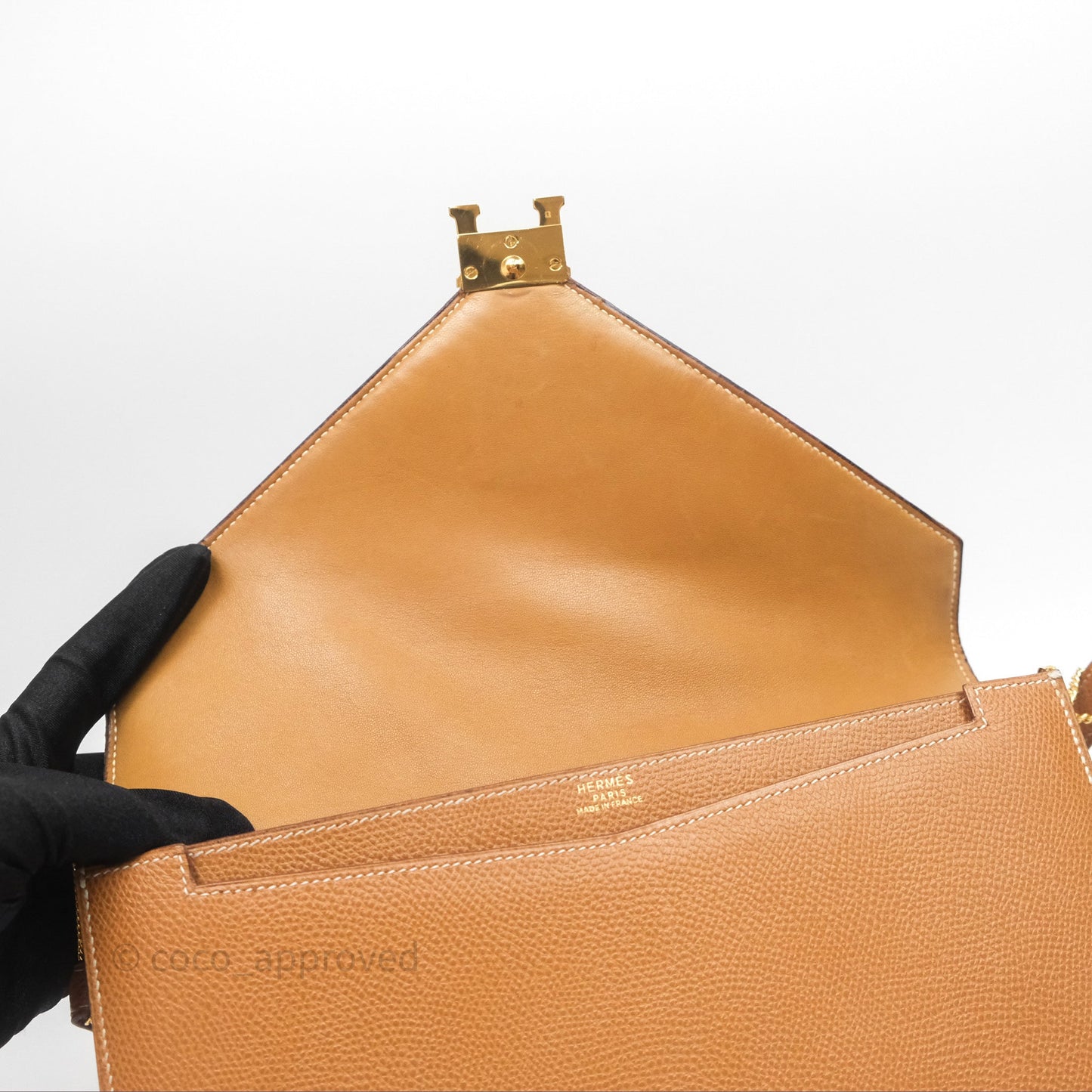 Hermès Vintage Lydie Gold Bag Gold Hardware