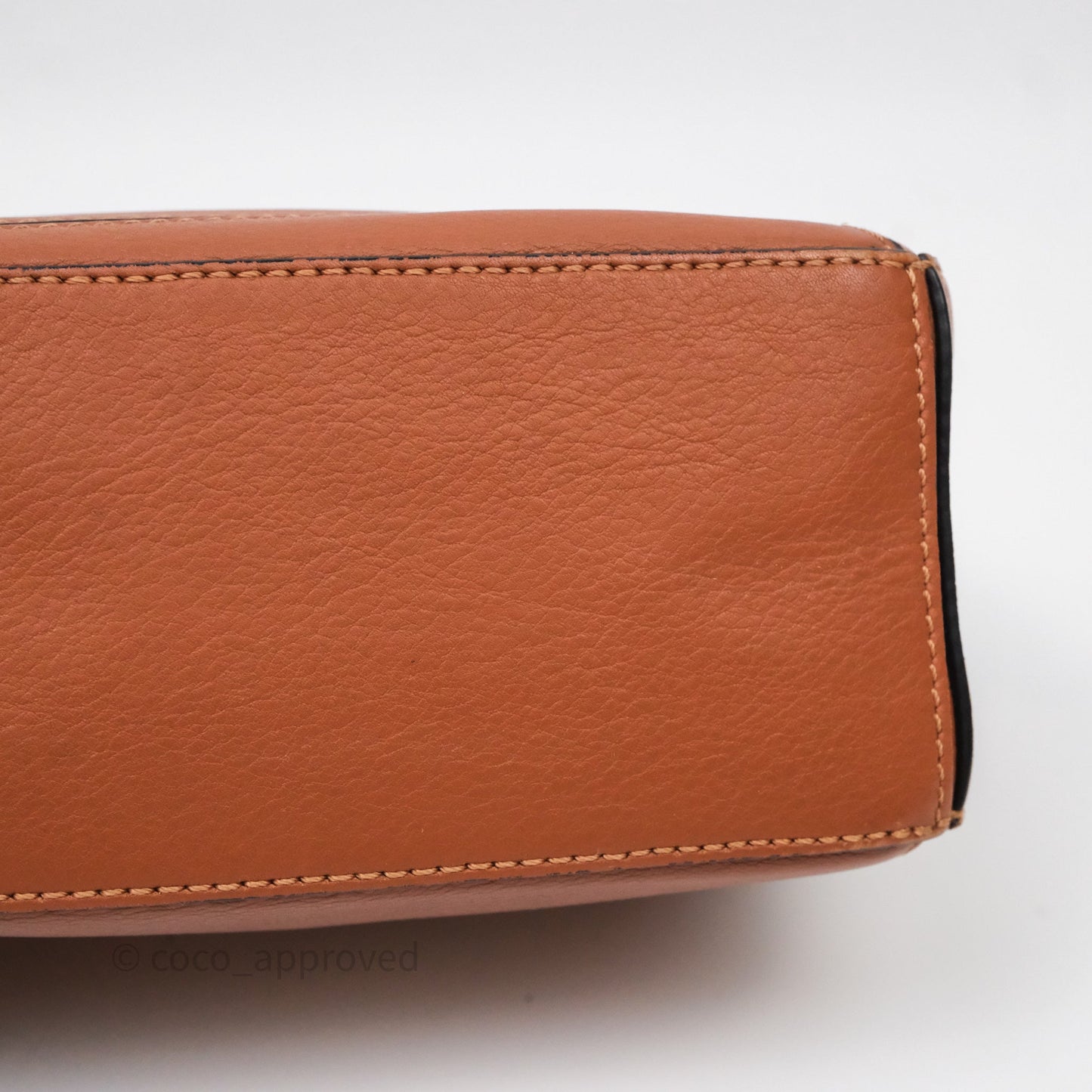 Loewe Mini Puzzle Bag Tan Calfskin Gold Hardware