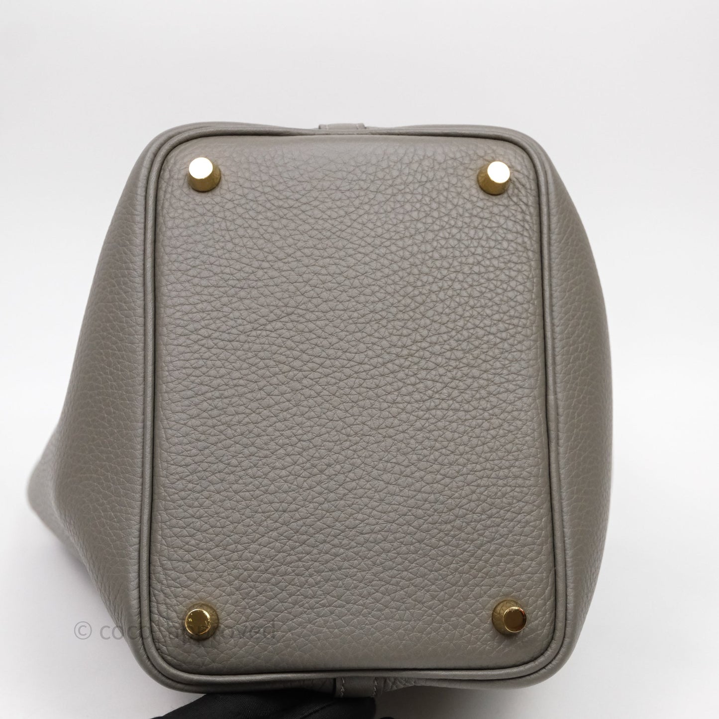 Hermès Picotin 18 Gris Meyer 0L Clemence Gold Hardware