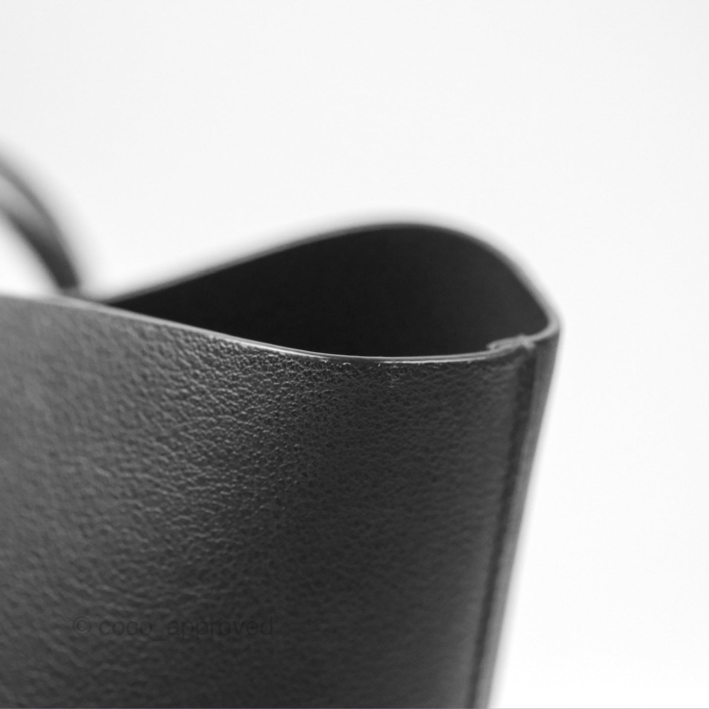 Saint Laurent Large Shopping Tote Black Calfskin