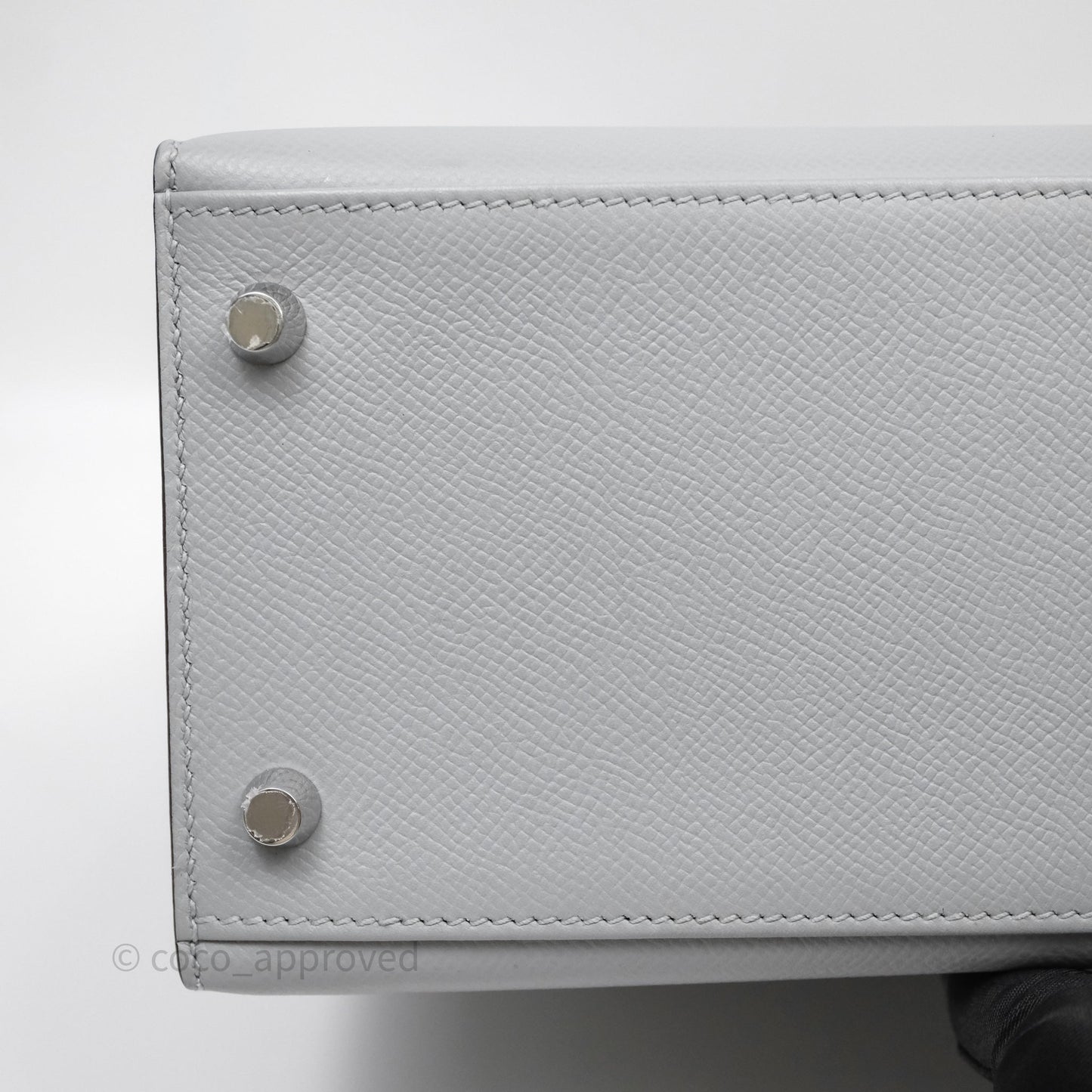 Hermès Kelly 28 Bleu Glacier 8U Epsom Palladium Hardware