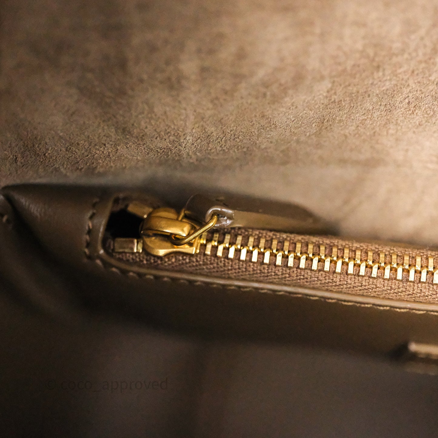 Saint Laurent LE 5 à 7 Supple Small Choco Brown Grained Leather Gold Hardware