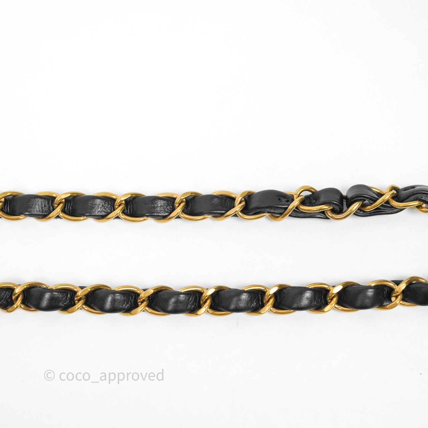 Chanel 22 Small Black Calfskin Aged Gold Hardware