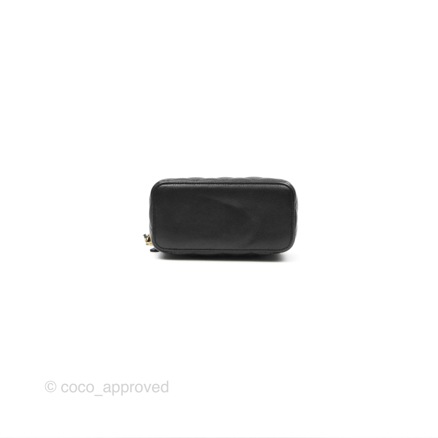 Chanel Vanity Rectangular with CC Chain Black Caviar Gold Hardware