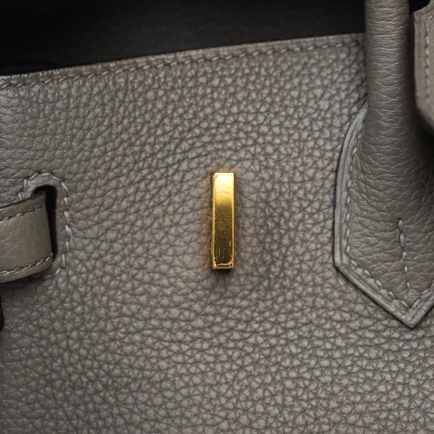 Hermès Birkin 25 Retourne Gris Meyer 0L Togo Gold Hardware