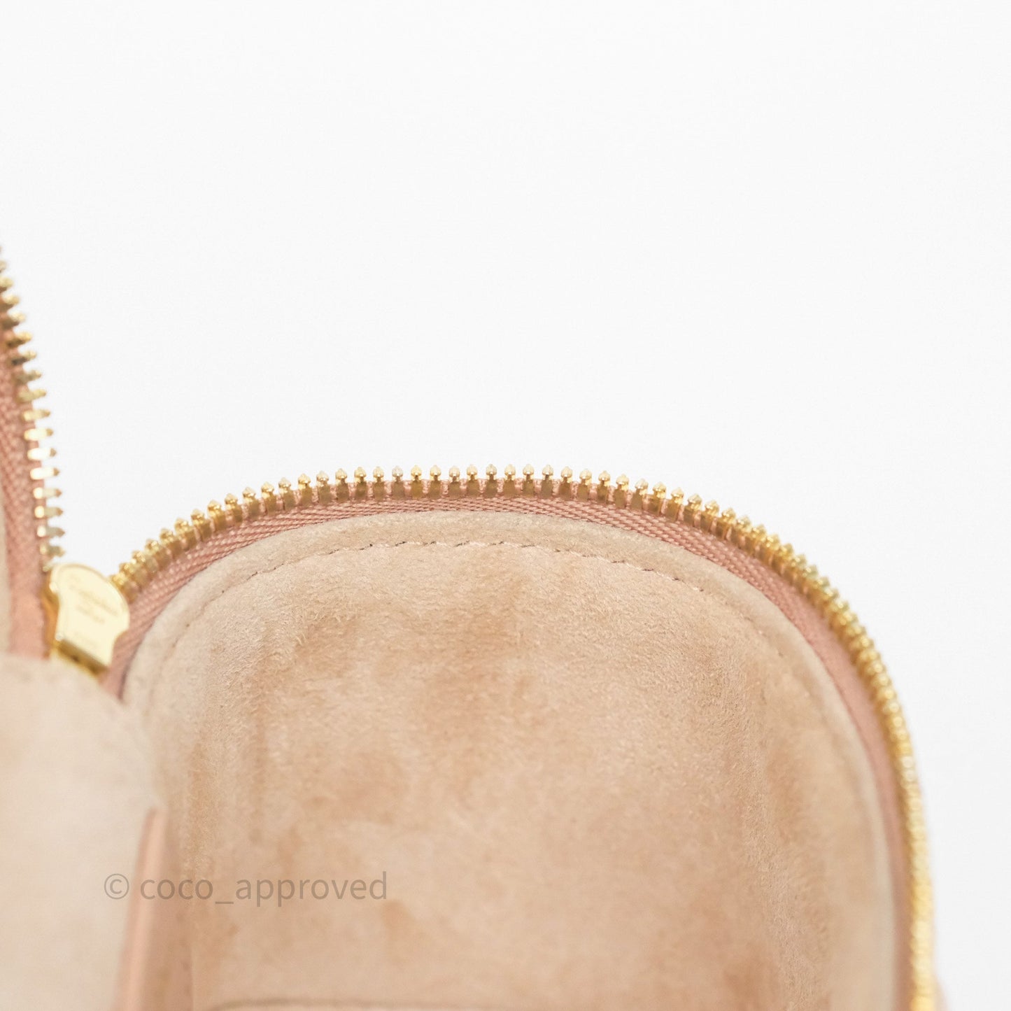 Dior Micro Lady Dior Vanity Case Rose Des Vents Pink Cannage Lambskin